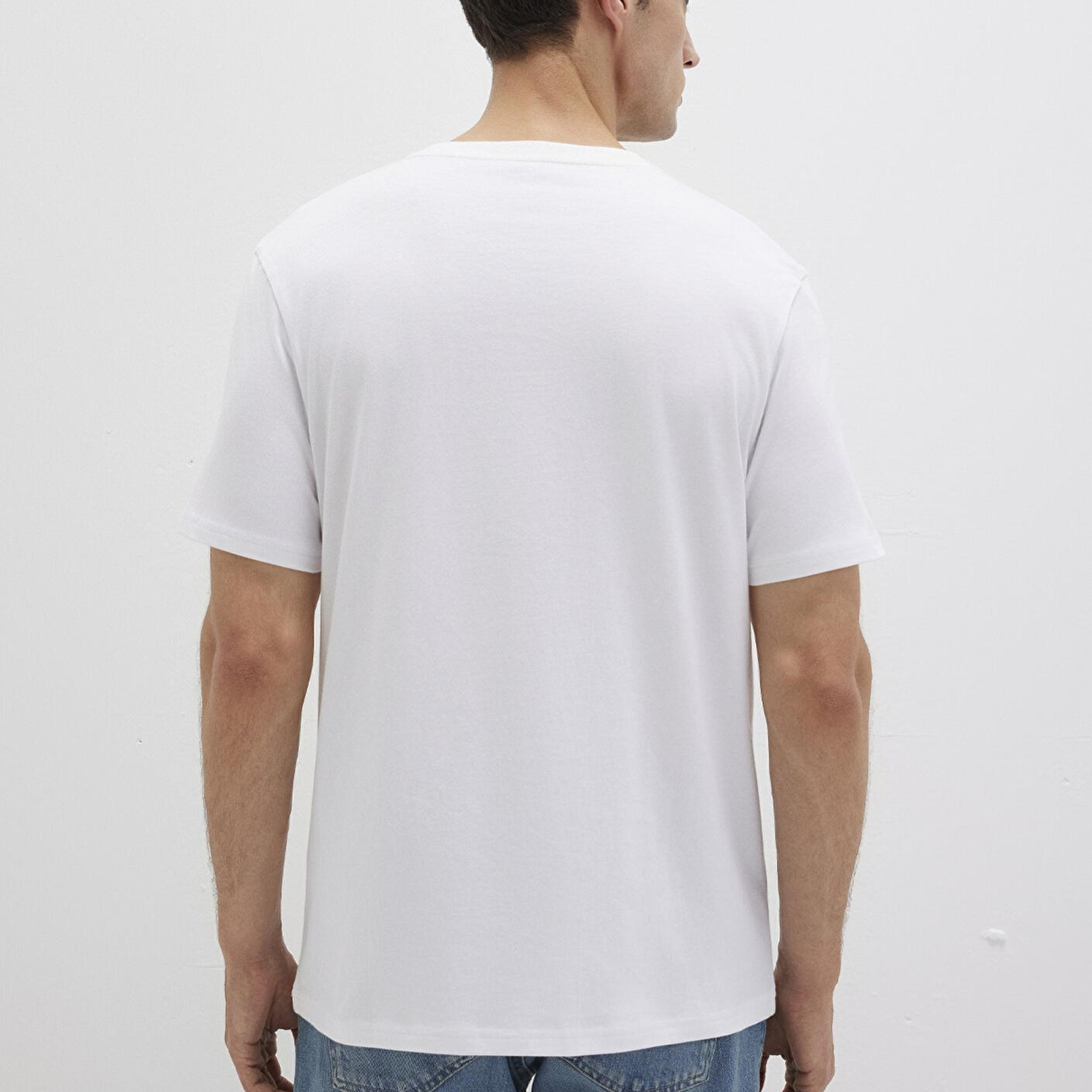 Mavi Organik Pamuk Beyaz Tişört Regular Fit / Normal Kesim 066483-620