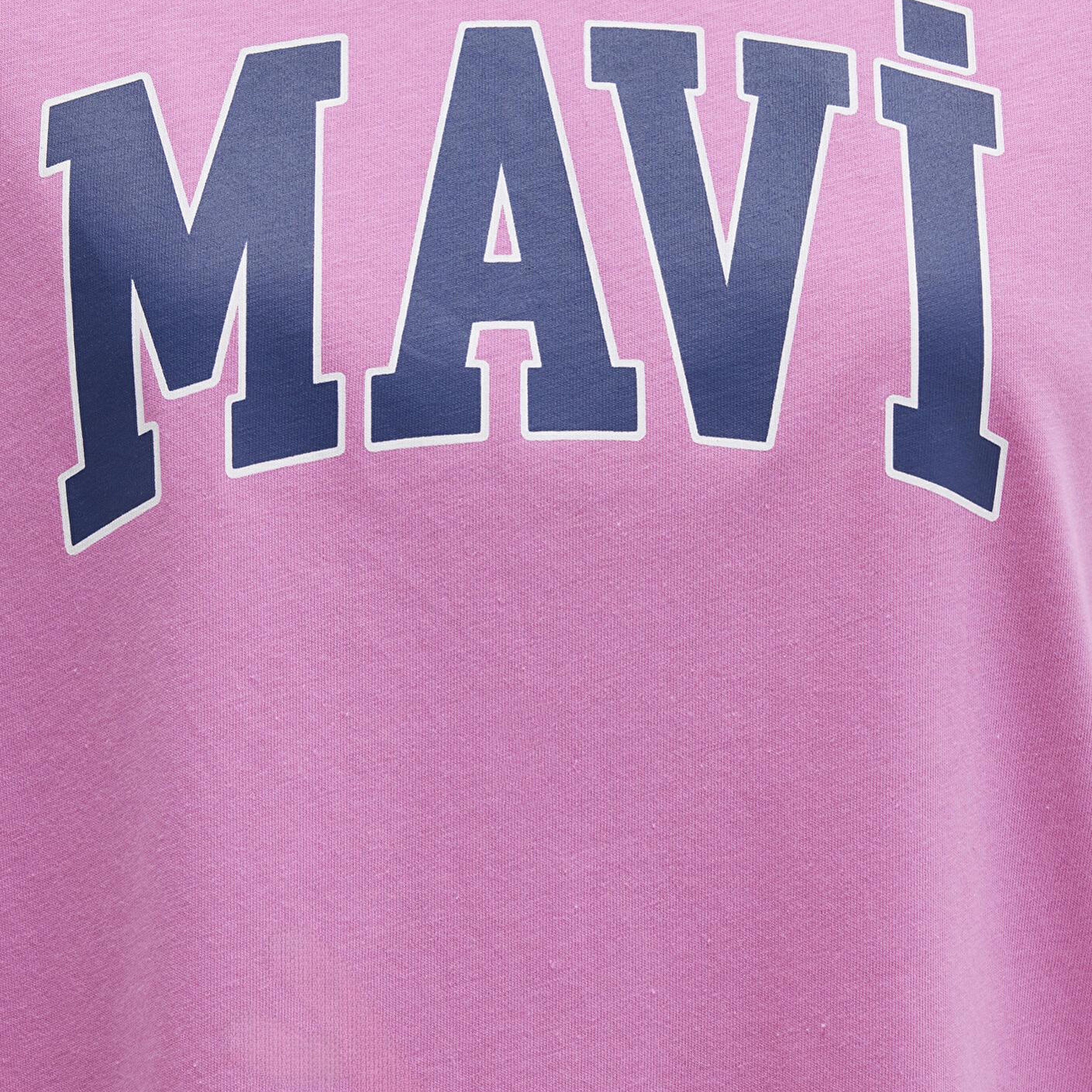 Mavi Mavi Logo Baskılı Pembe Tişört Oversize / Geniş Kesim 1600843-71033