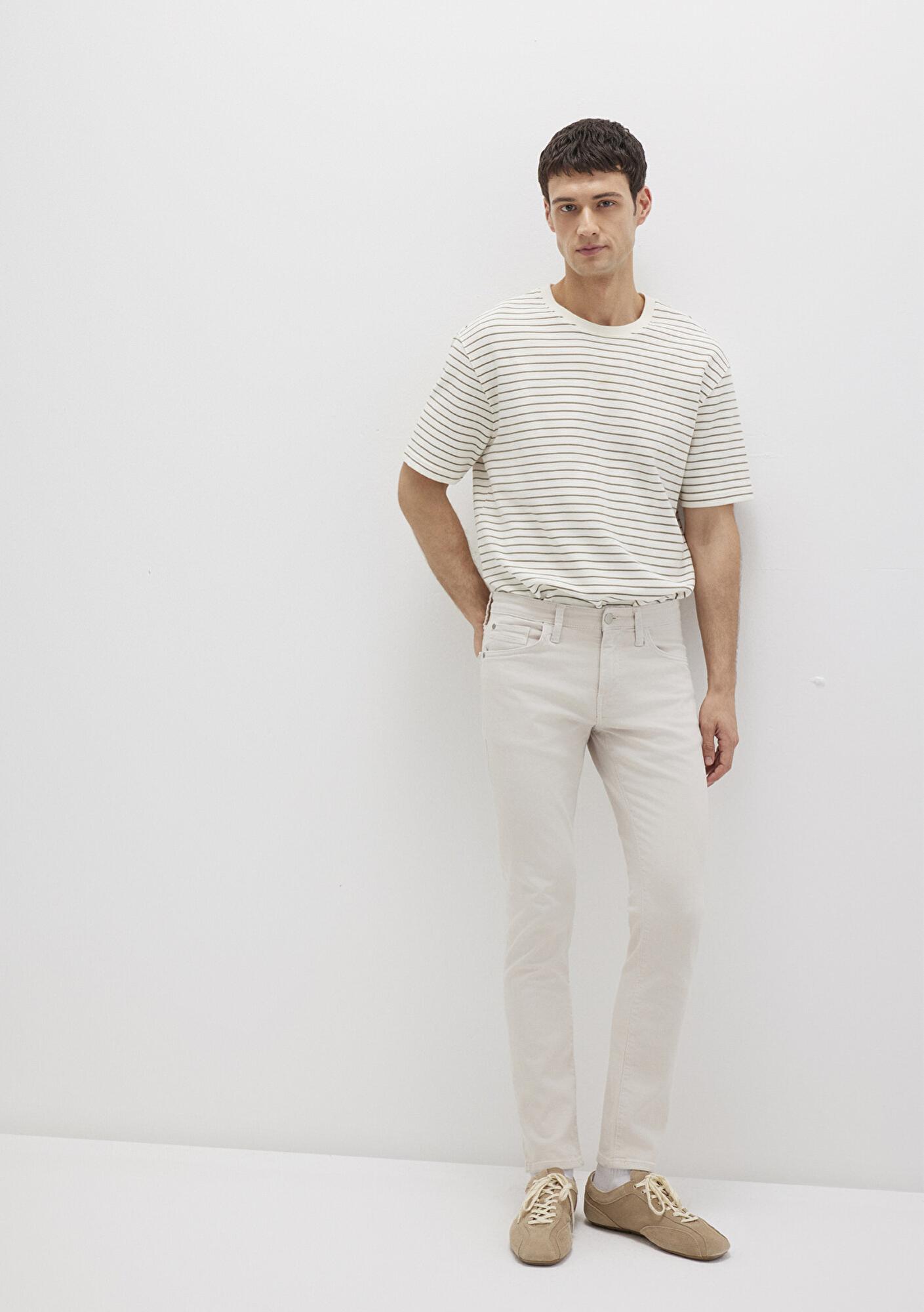 Mavi Jake Ekru Comfort Gabardin Pantolon 0042222763