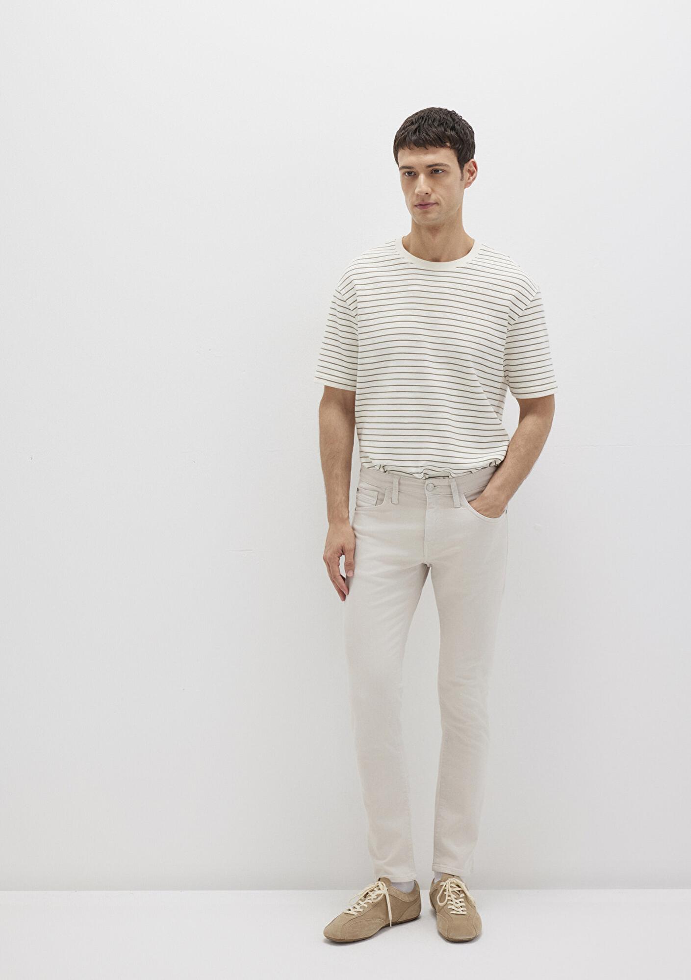 Mavi Jake Ekru Comfort Gabardin Pantolon 0042222763