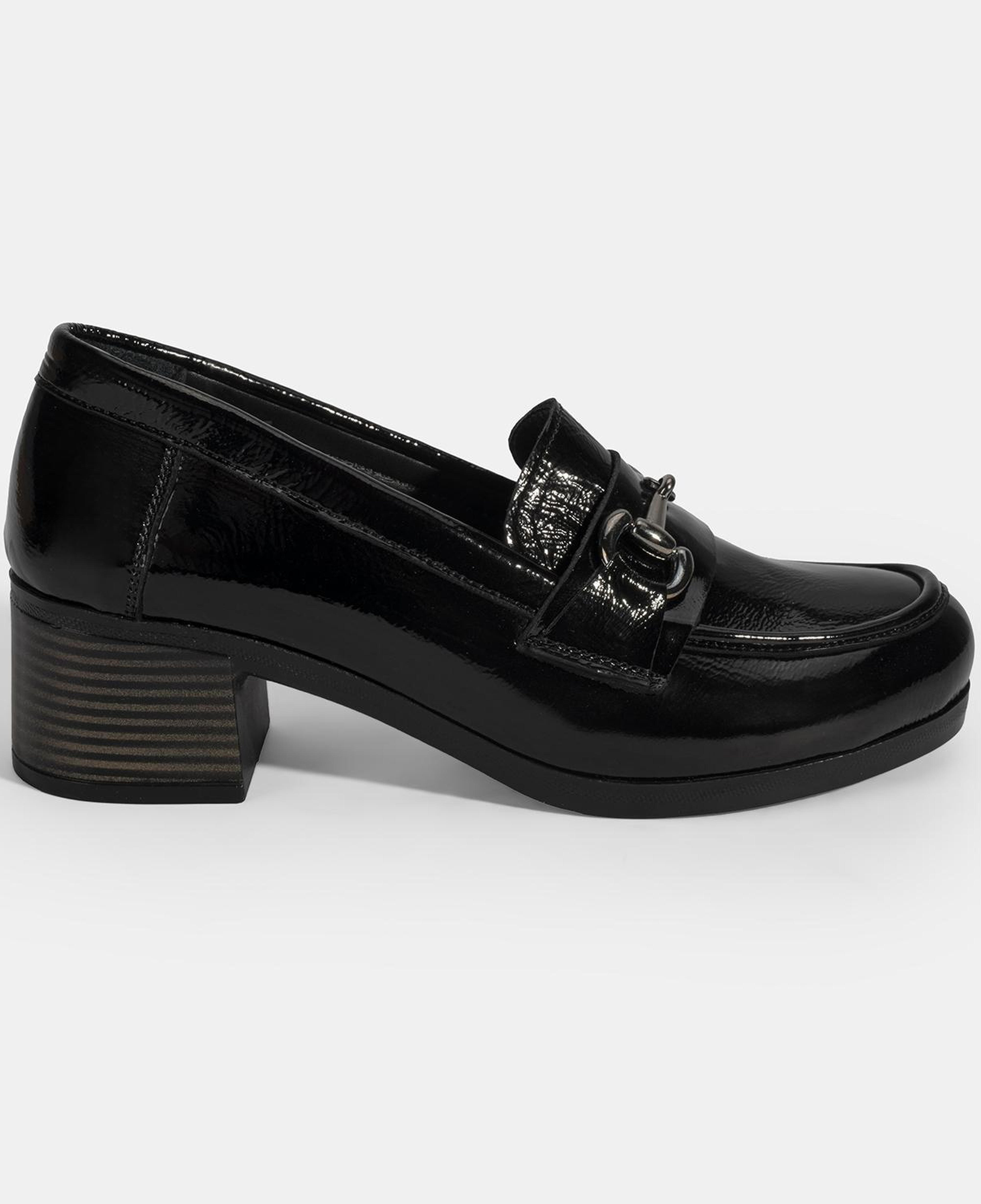 Kadın Siyah DesaComfort Topuklu Rugan Ayakkabı