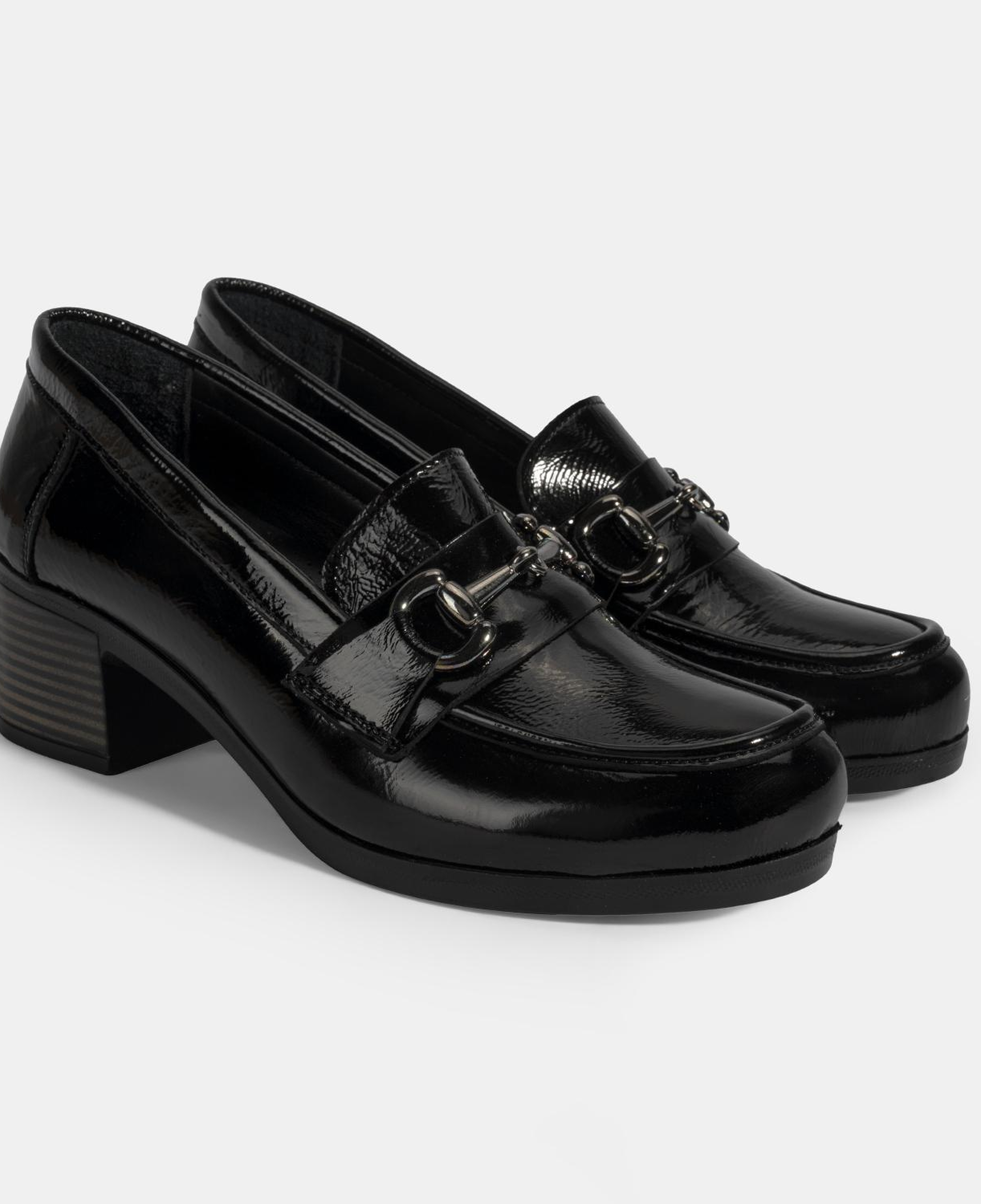 Kadın Siyah DesaComfort Topuklu Rugan Ayakkabı