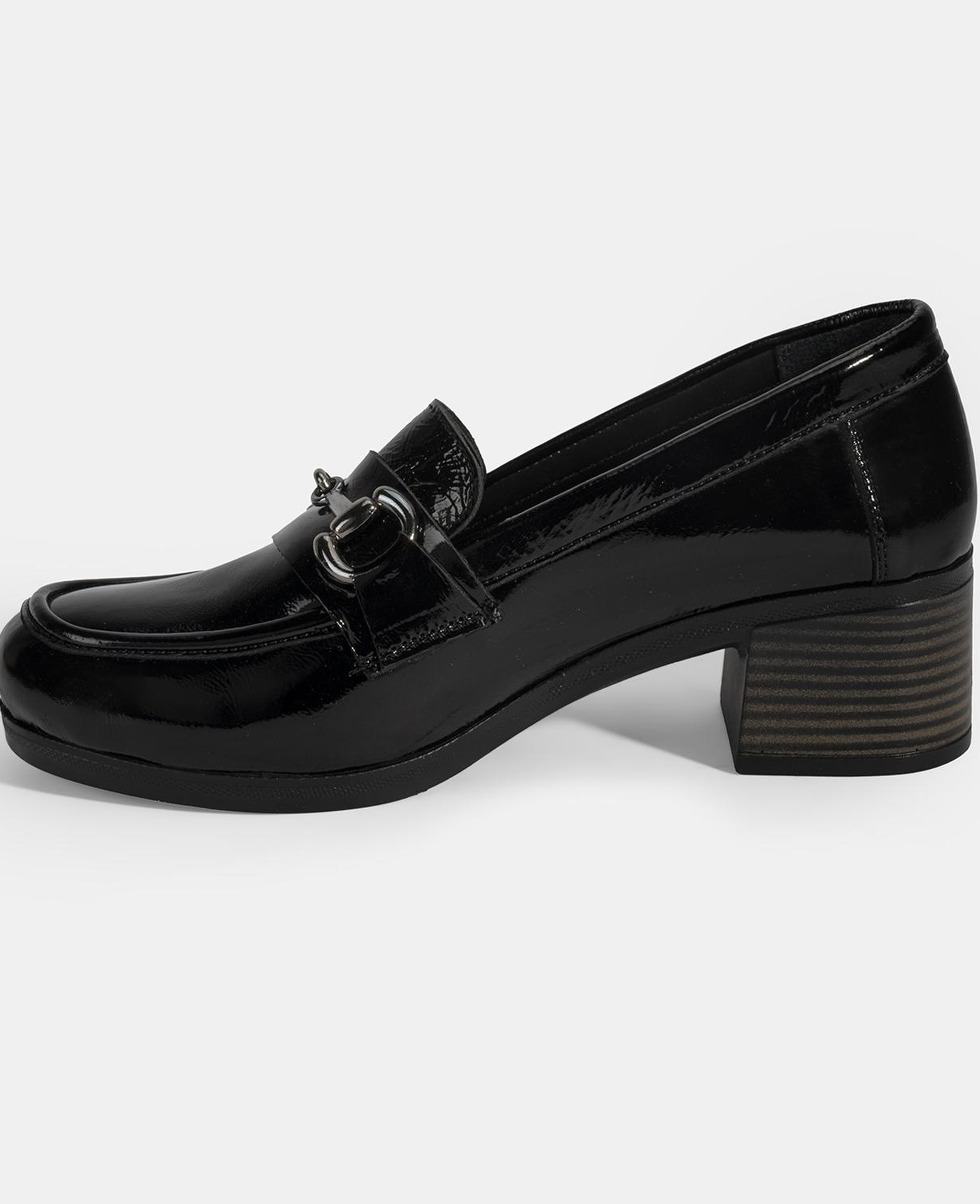 Kadın Siyah DesaComfort Topuklu Rugan Ayakkabı