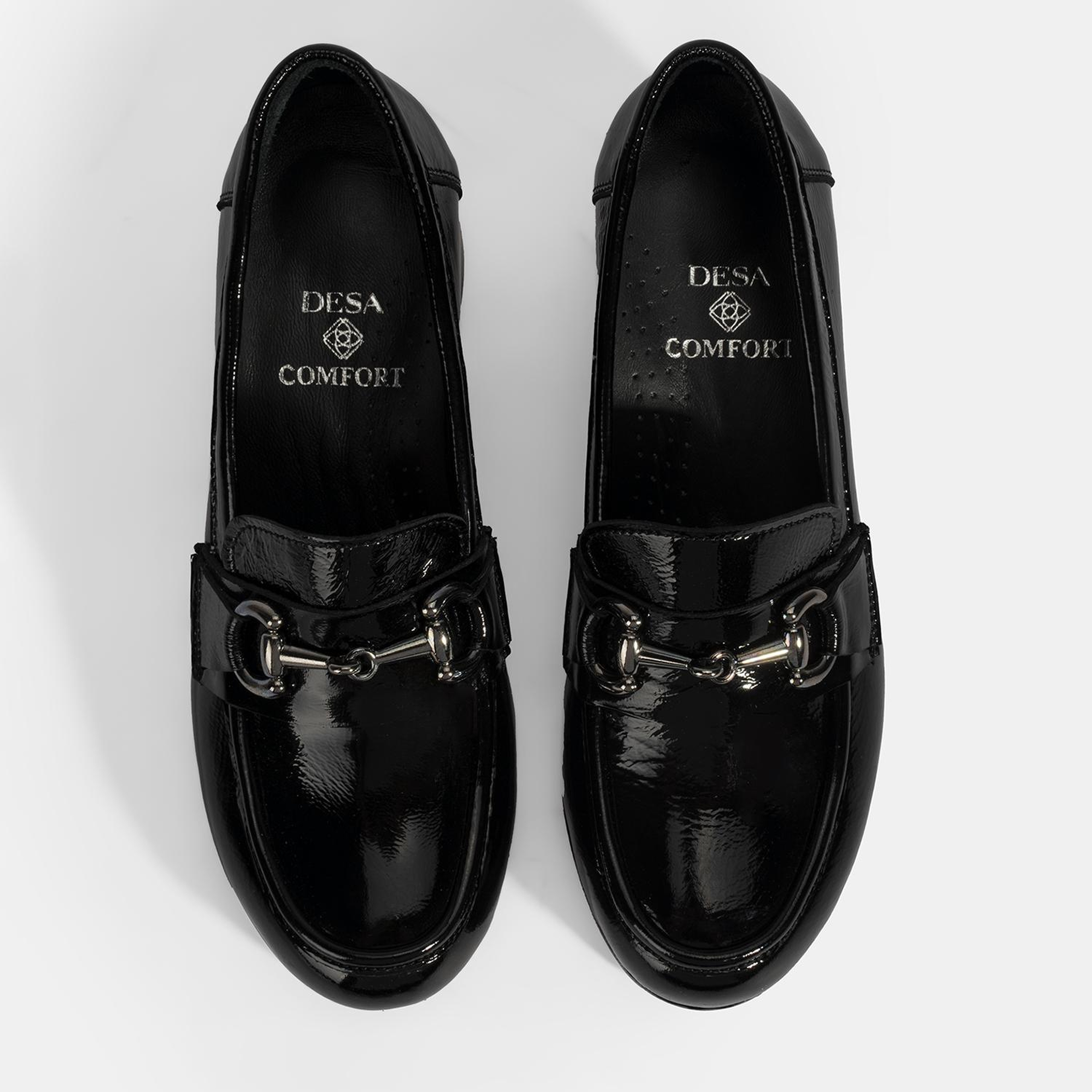 Kadın Siyah DesaComfort Topuklu Rugan Ayakkabı