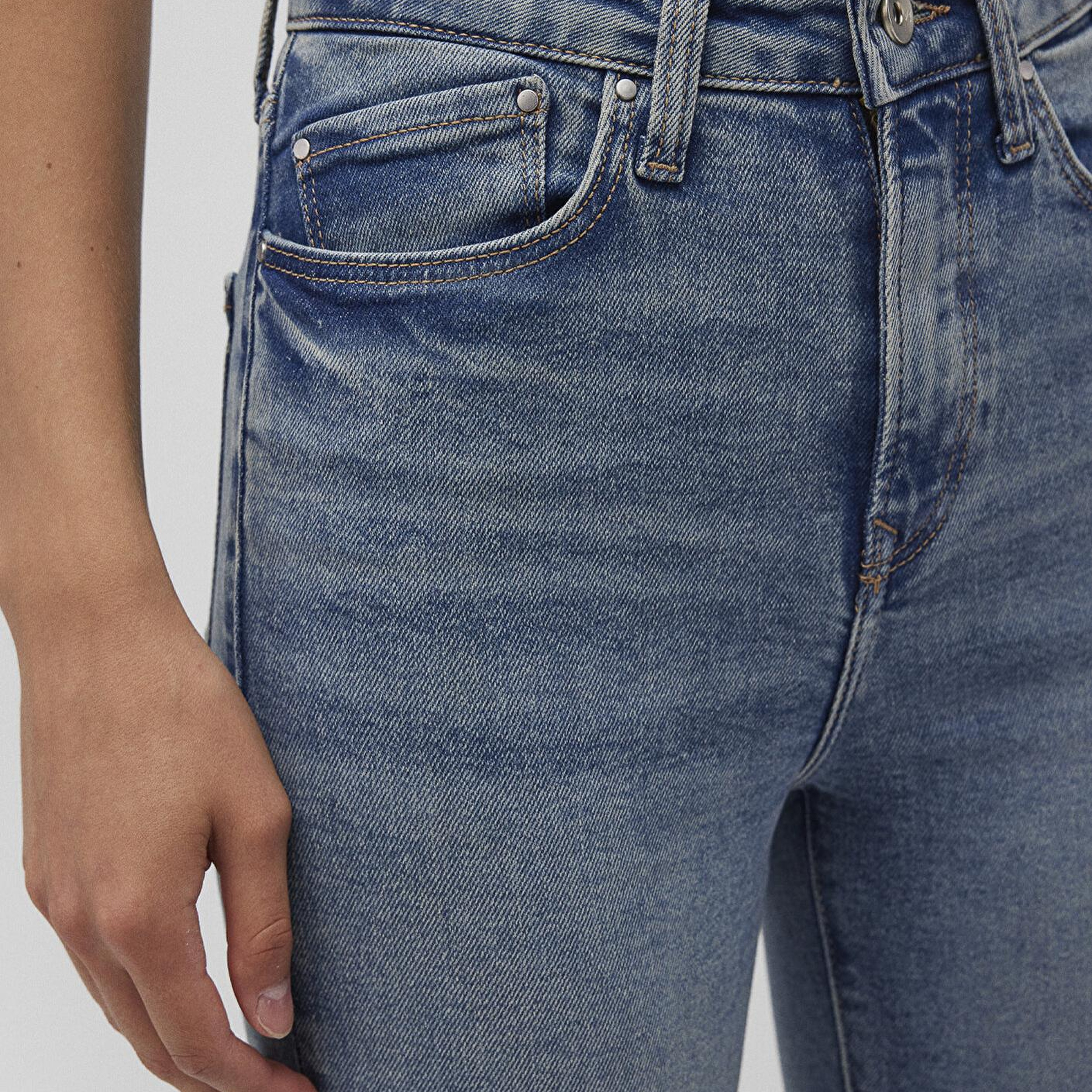 Mavi Serenay Gold Shape Puslu Indigo Mavisi Jean Pantolon 100980-87796