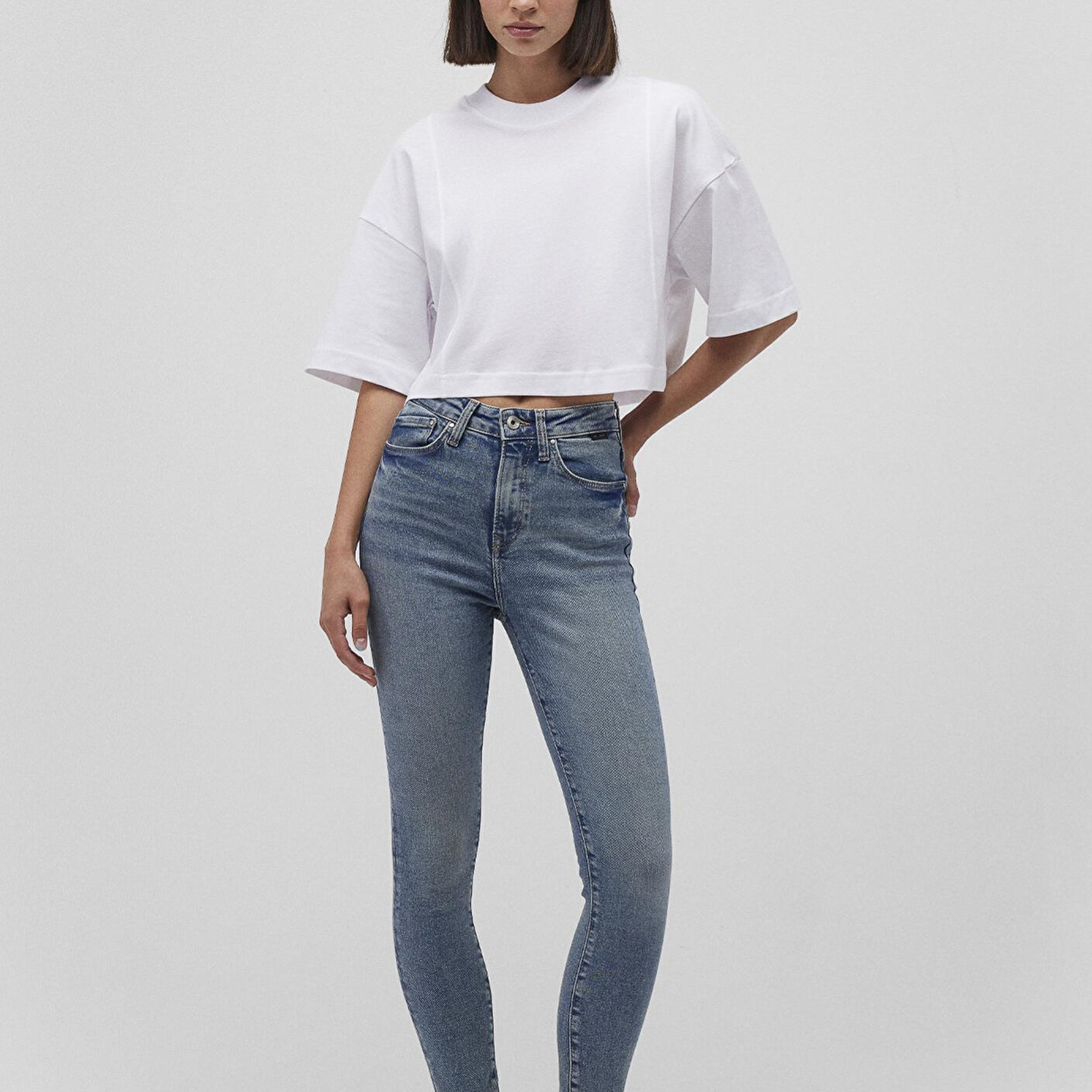 Mavi Serenay Gold Shape Puslu Indigo Mavisi Jean Pantolon 100980-87796