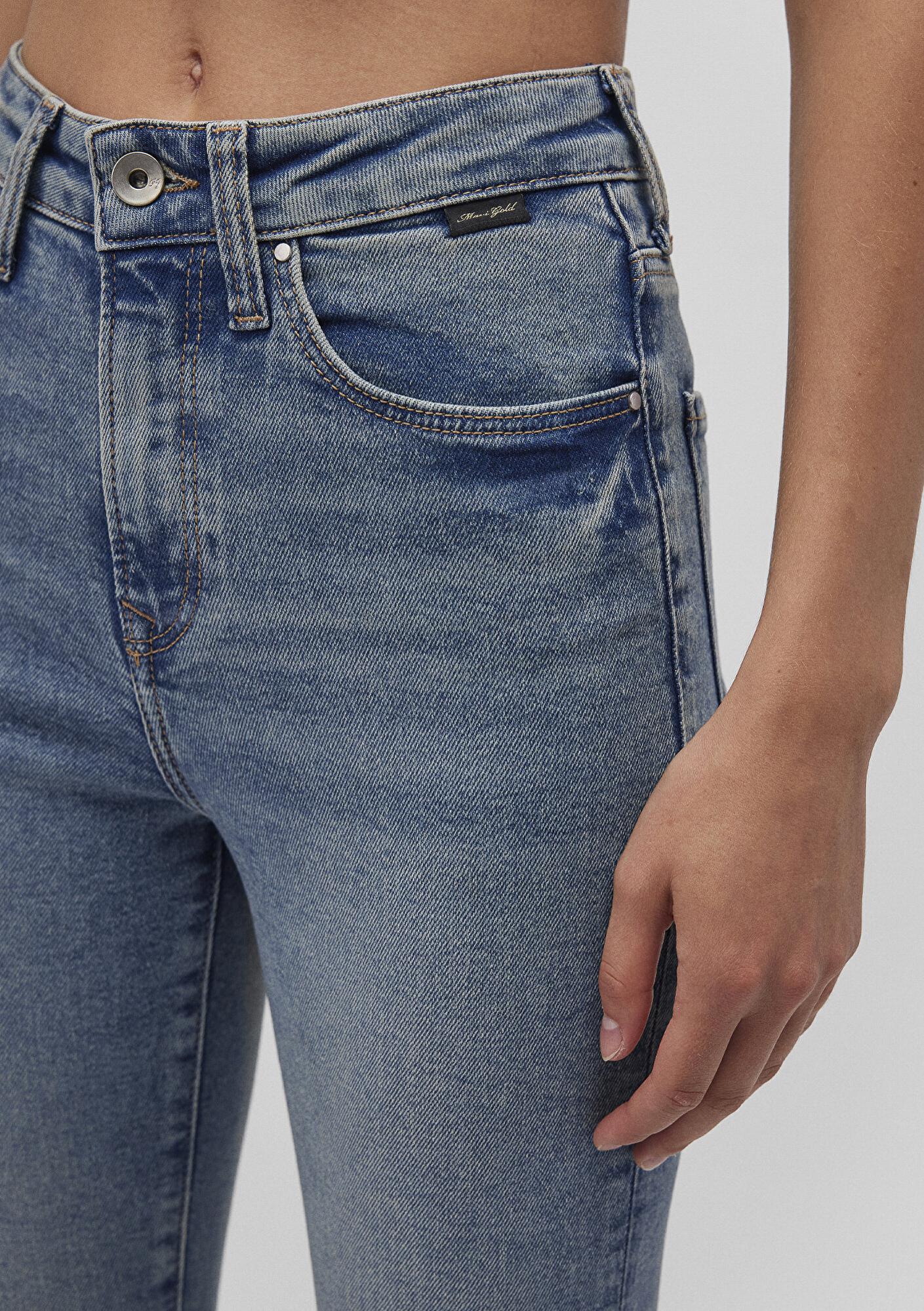 Mavi Serenay Gold Shape Puslu Indigo Mavisi Jean Pantolon 100980-87796