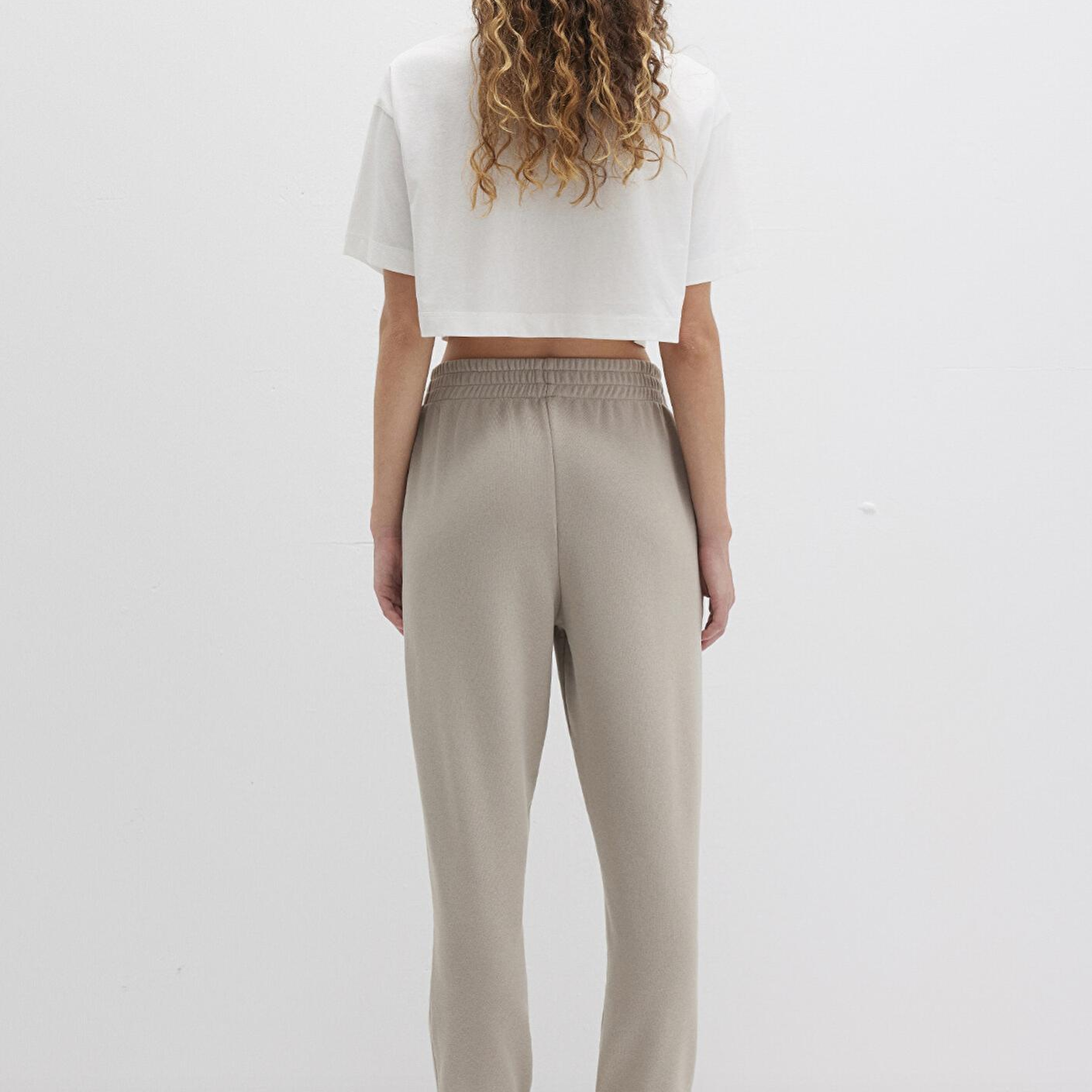 Mavi Mavi Logo Baskılı Bej Eşofman Altı 1010757-70112