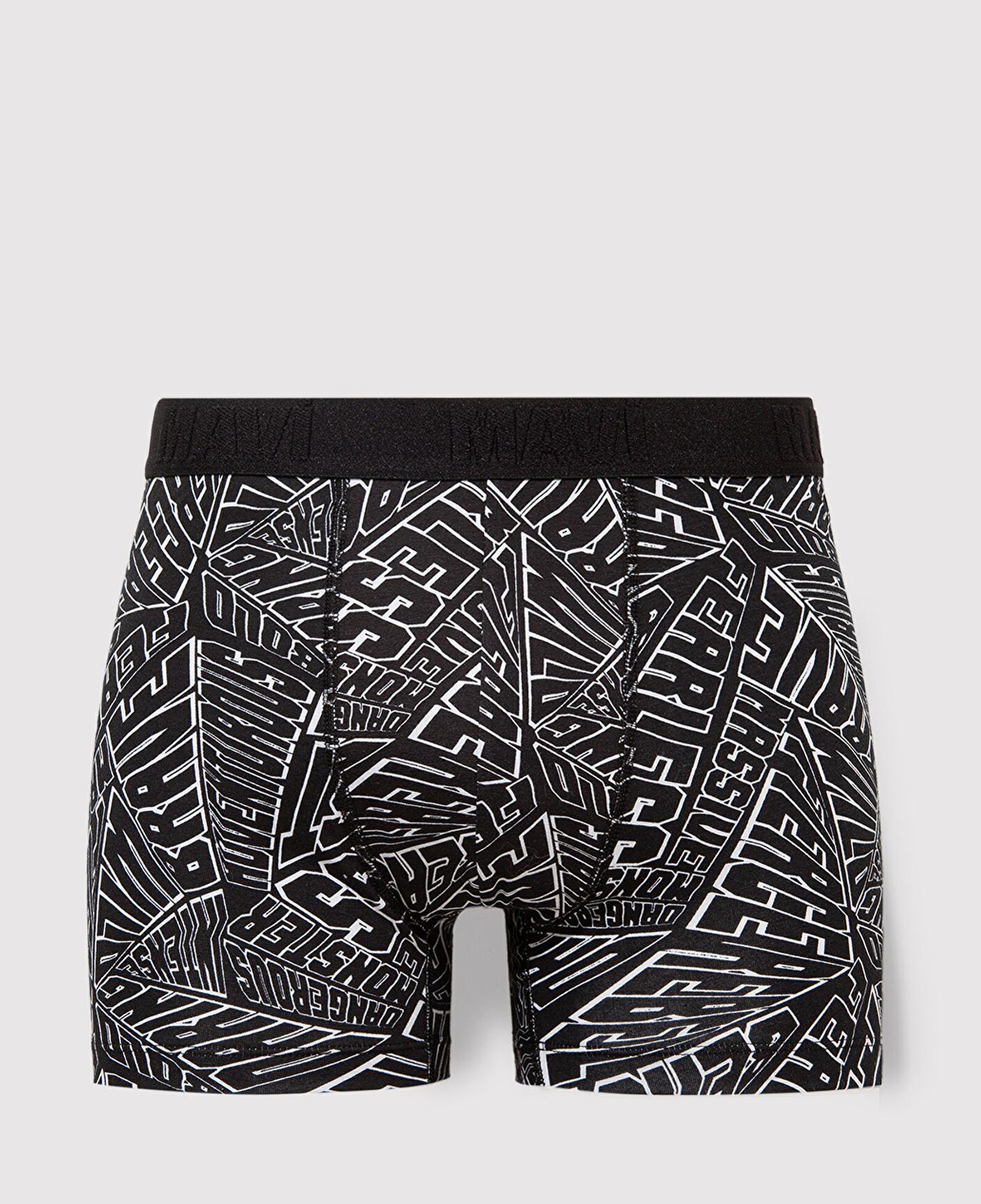 Mavi Baskılı Siyah Boxer 0911634-900