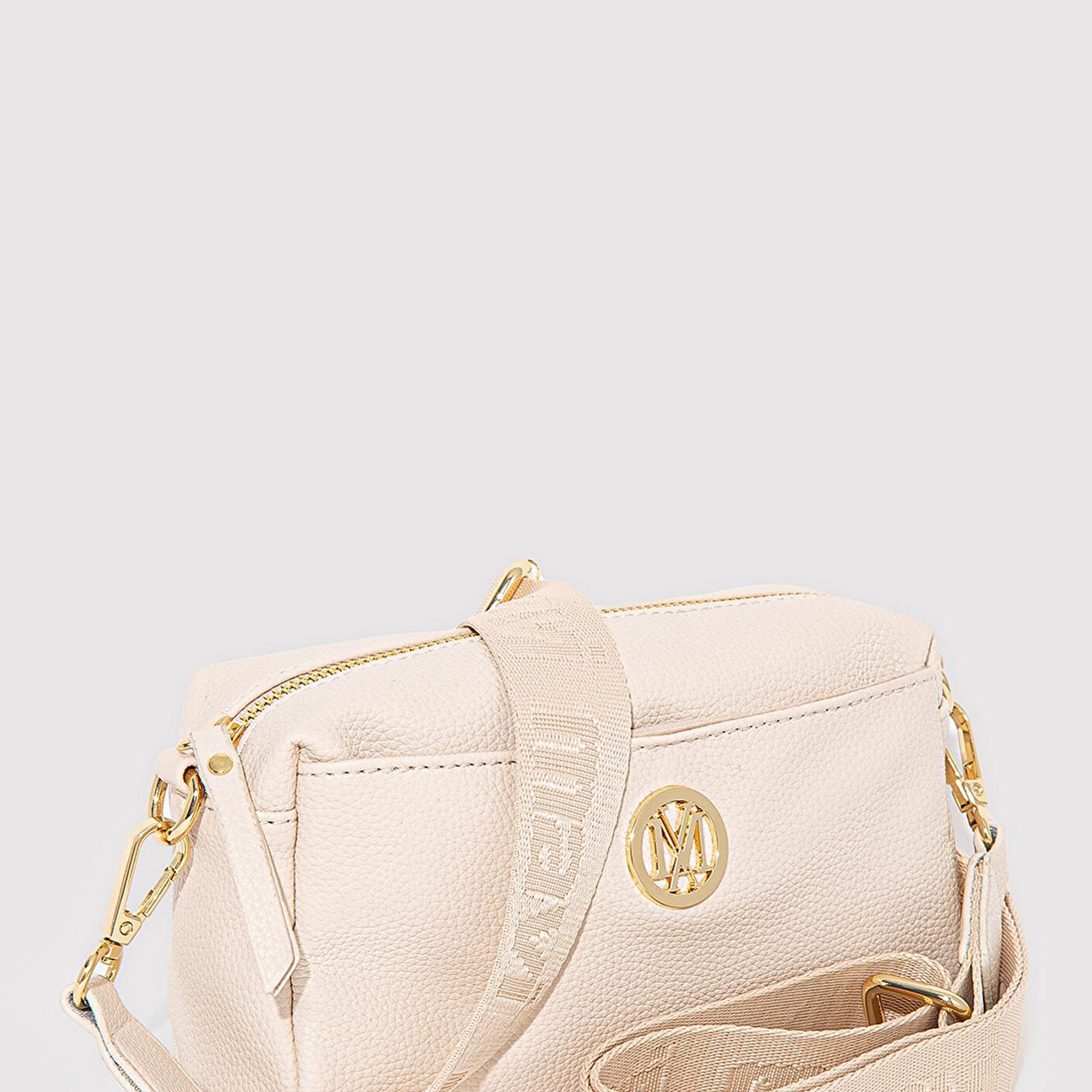 Mavi Mühür Logo Detaylı Bej Çapraz Çanta 1912662-87740