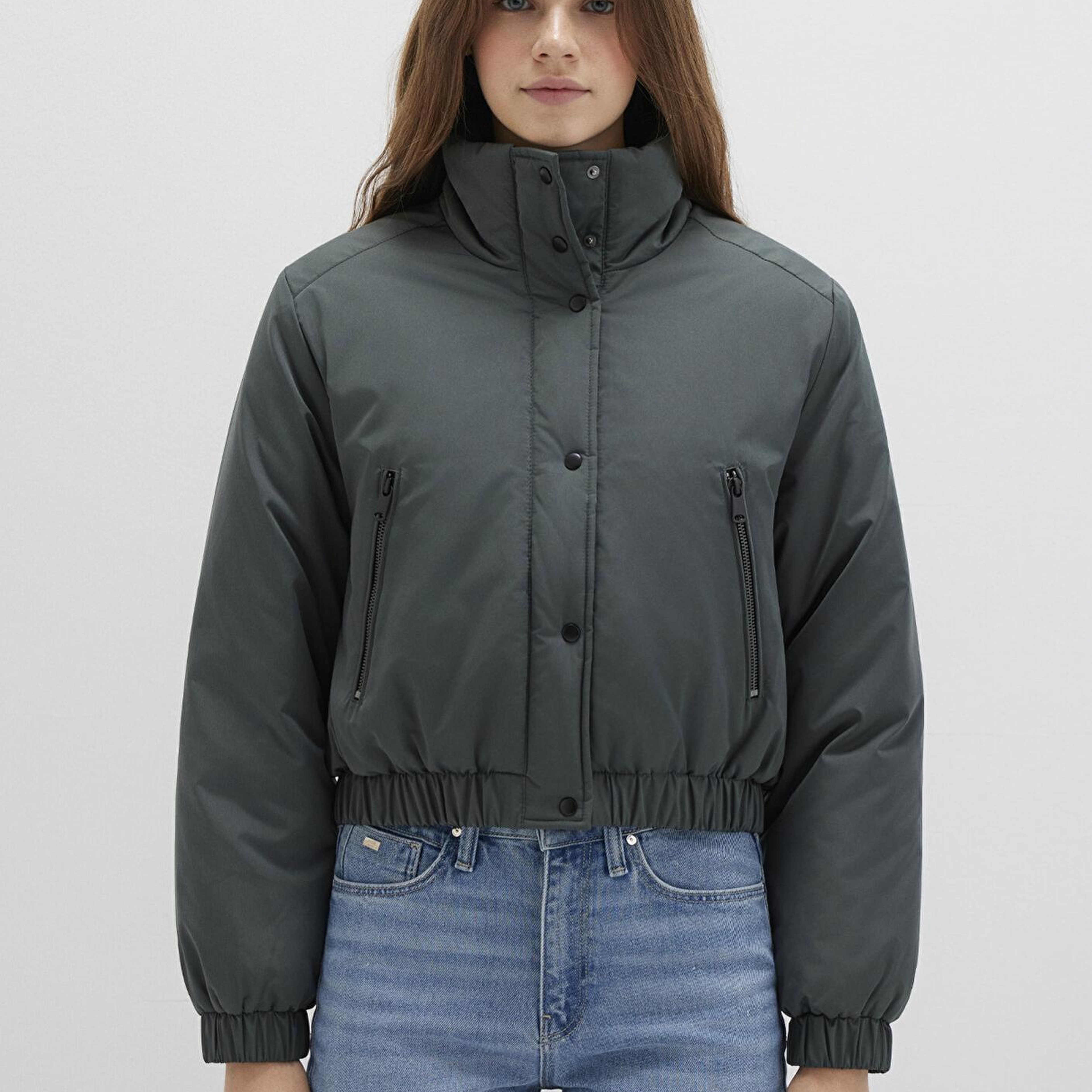 Mavi Yeşil Şişme Mont 1110269-71598