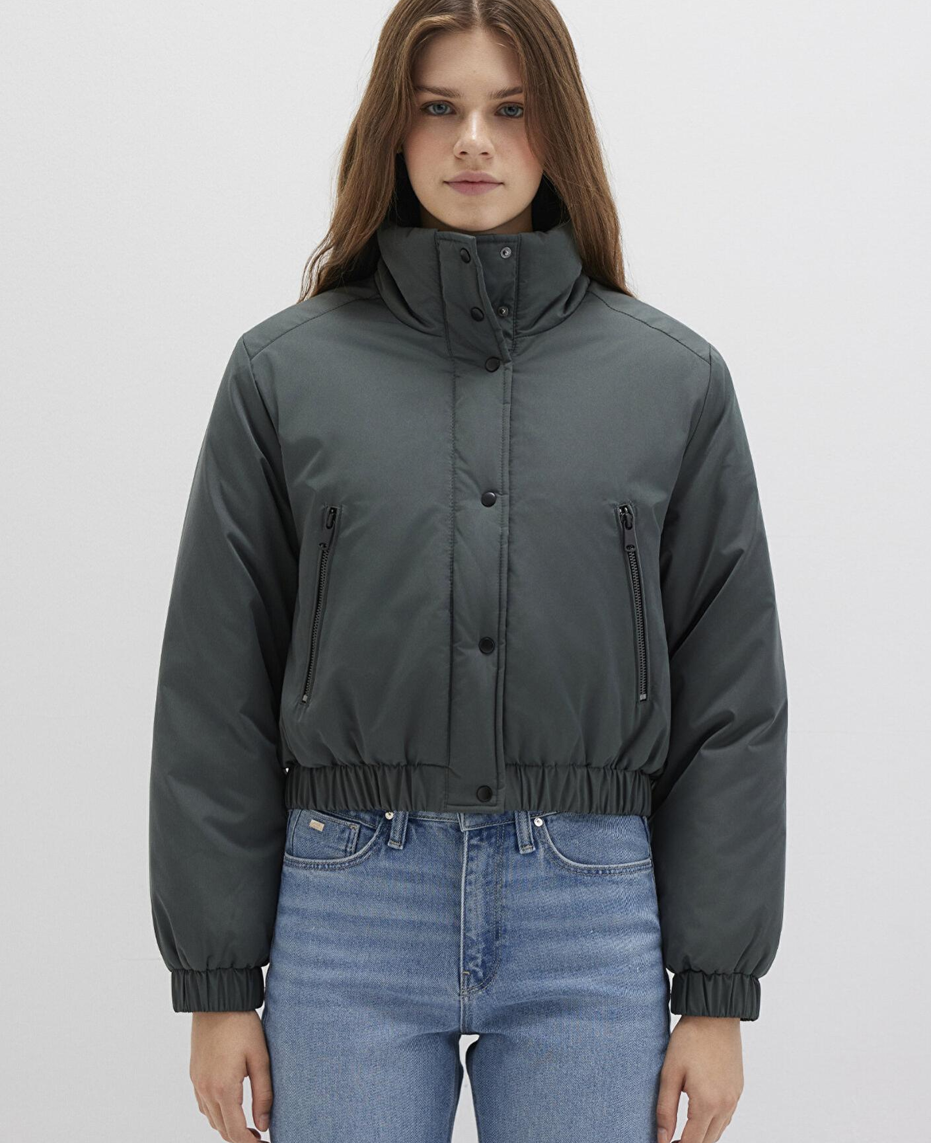 Mavi Yeşil Şişme Mont 1110269-71598