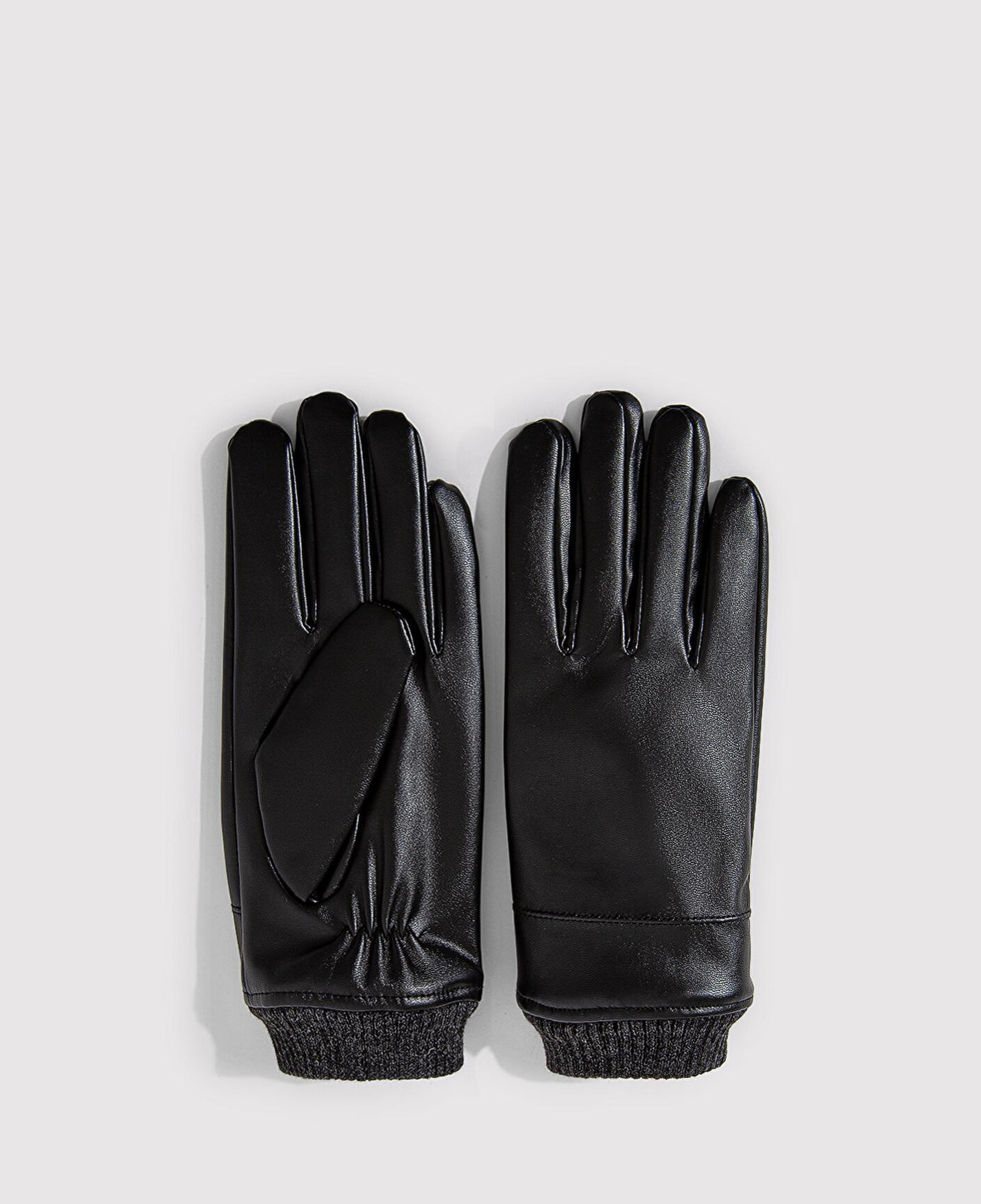 Mavi Siyah Suni Deri Eldiven 0911144-900