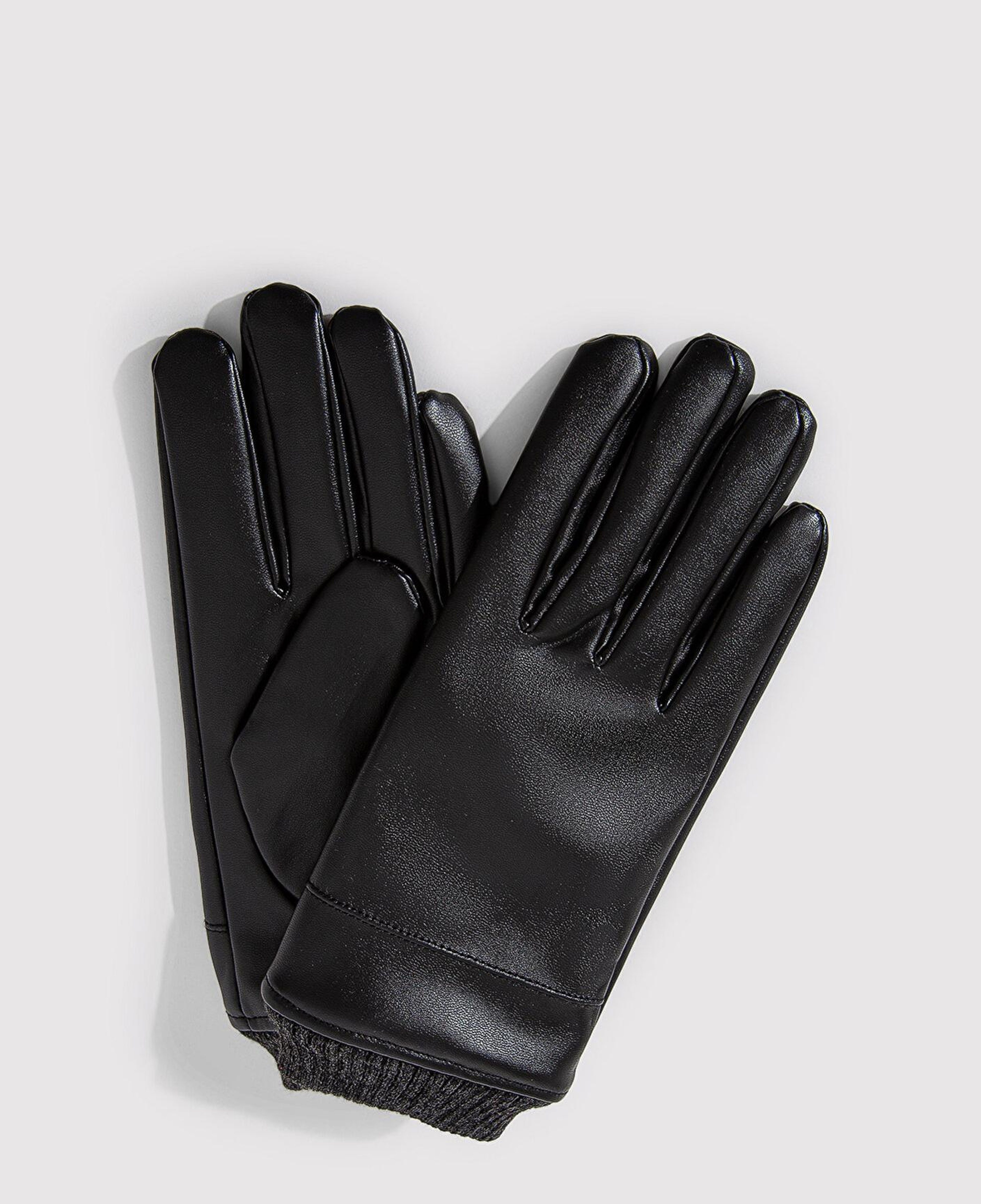 Mavi Siyah Suni Deri Eldiven 0911144-900