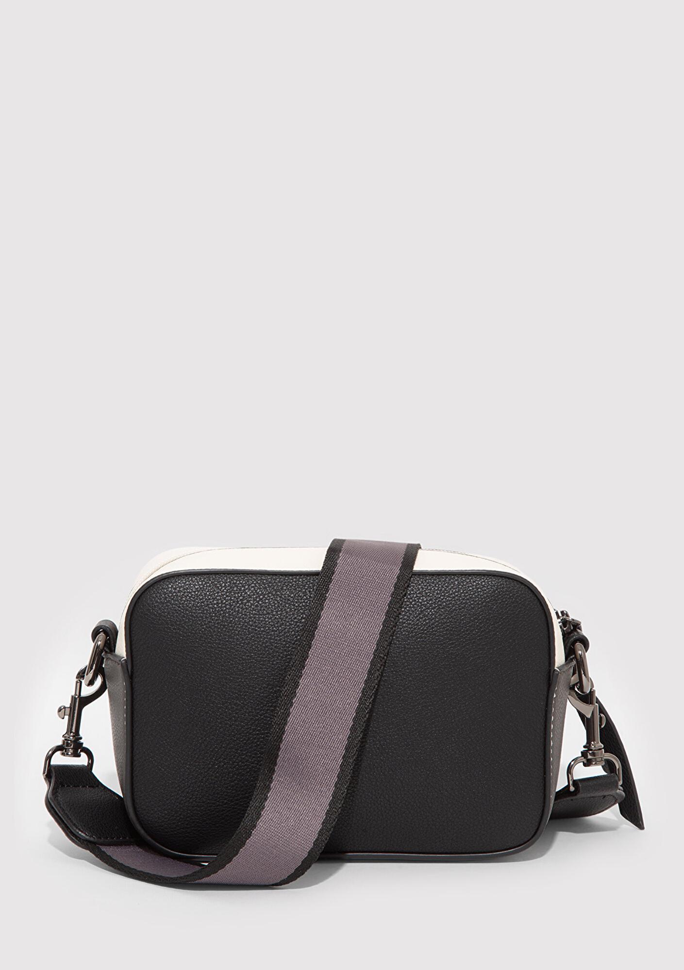 Mavi Siyah Askılı Antrasit Çapraz Çanta 1910084-88035