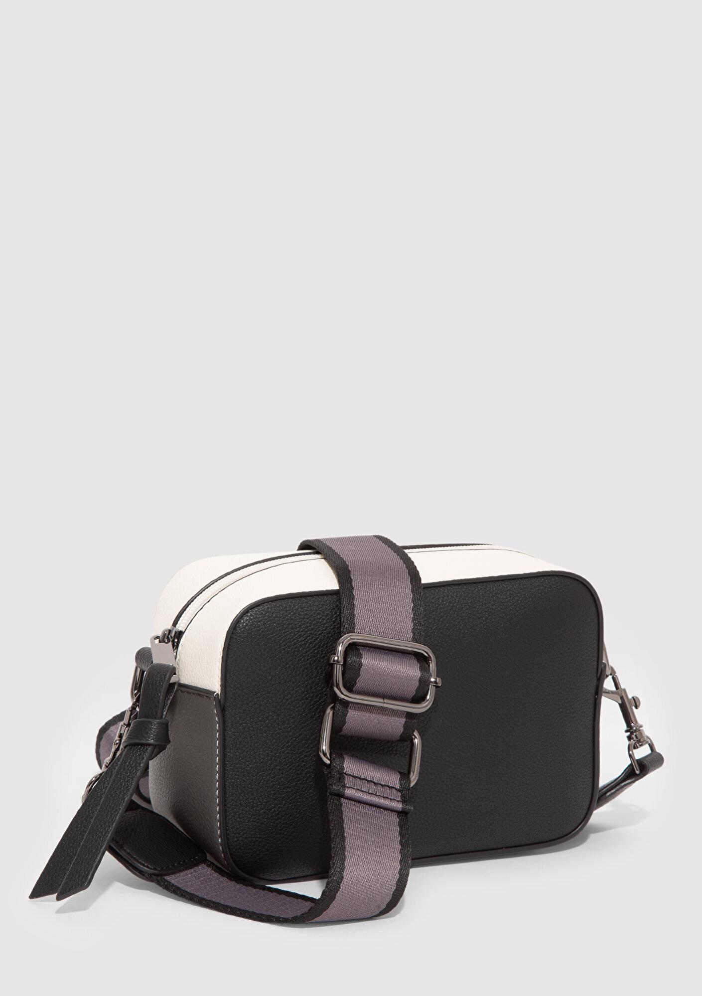 Mavi Siyah Askılı Antrasit Çapraz Çanta 1910084-88035