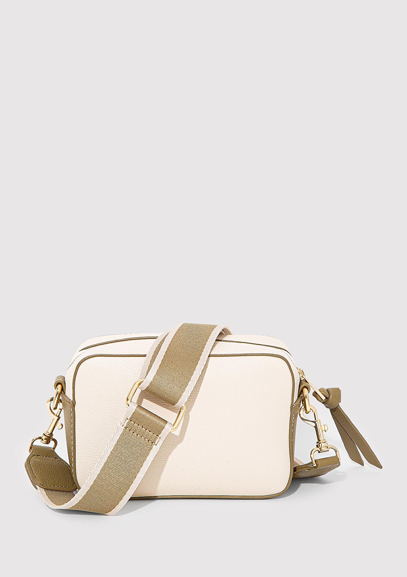 Mavi Haki Askılı Bej Çapraz Çanta 1910084-71469