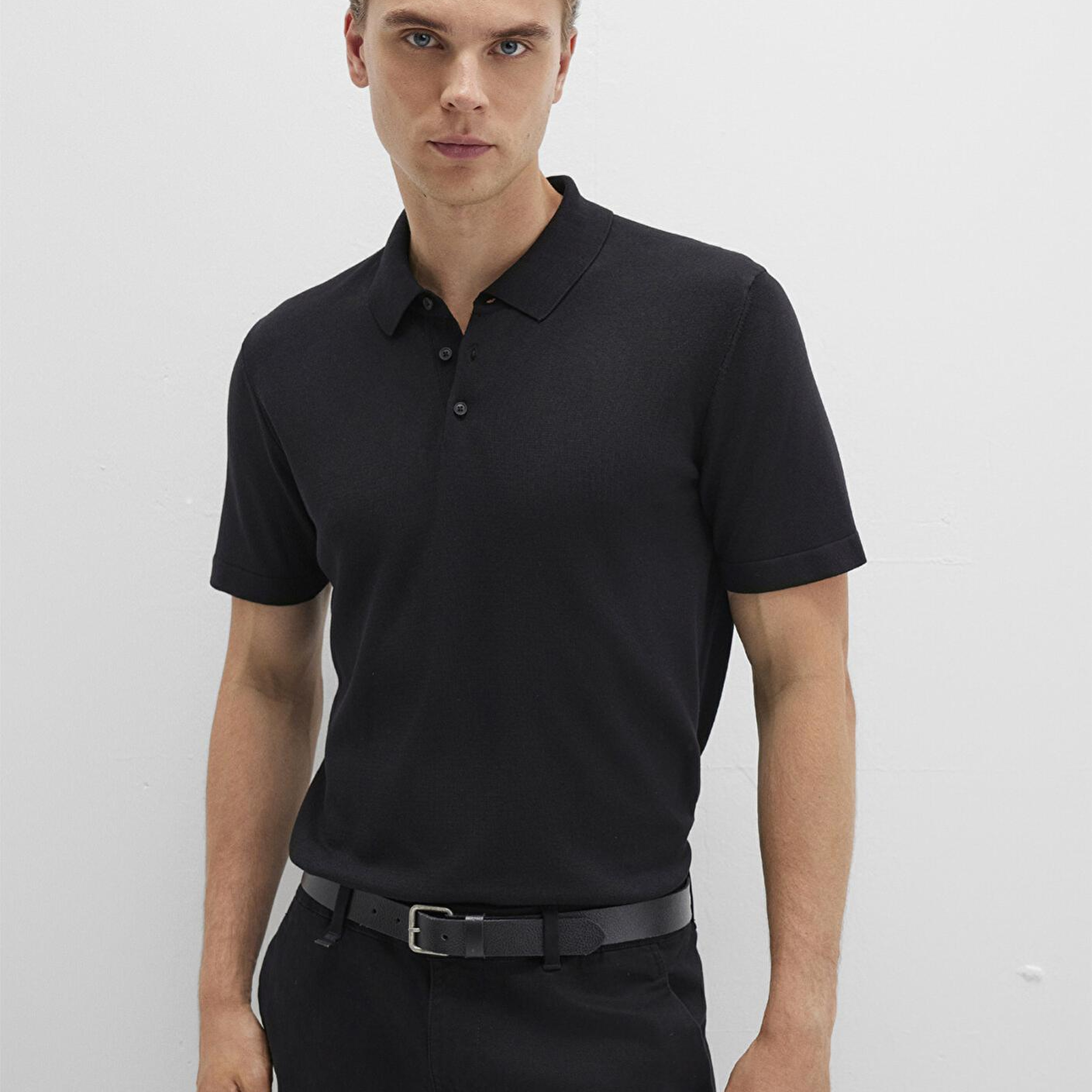 Mavi Mavi Black Siyah Triko Polo Fitted / Vücuda Oturan Kesim 0710249-900