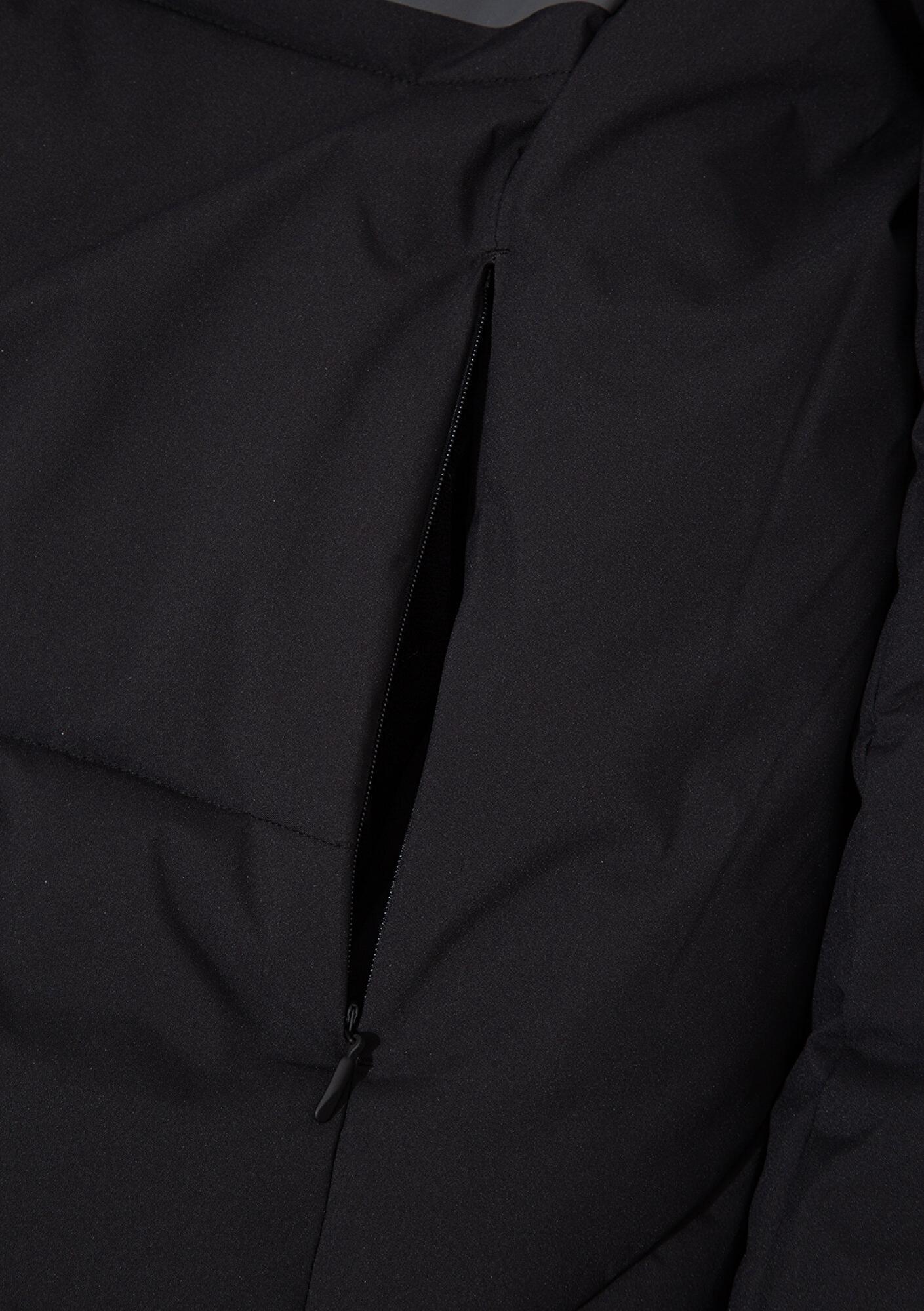 Mavi Su İtici Kapüşonlu Siyah Şişme Mont 0110463-900