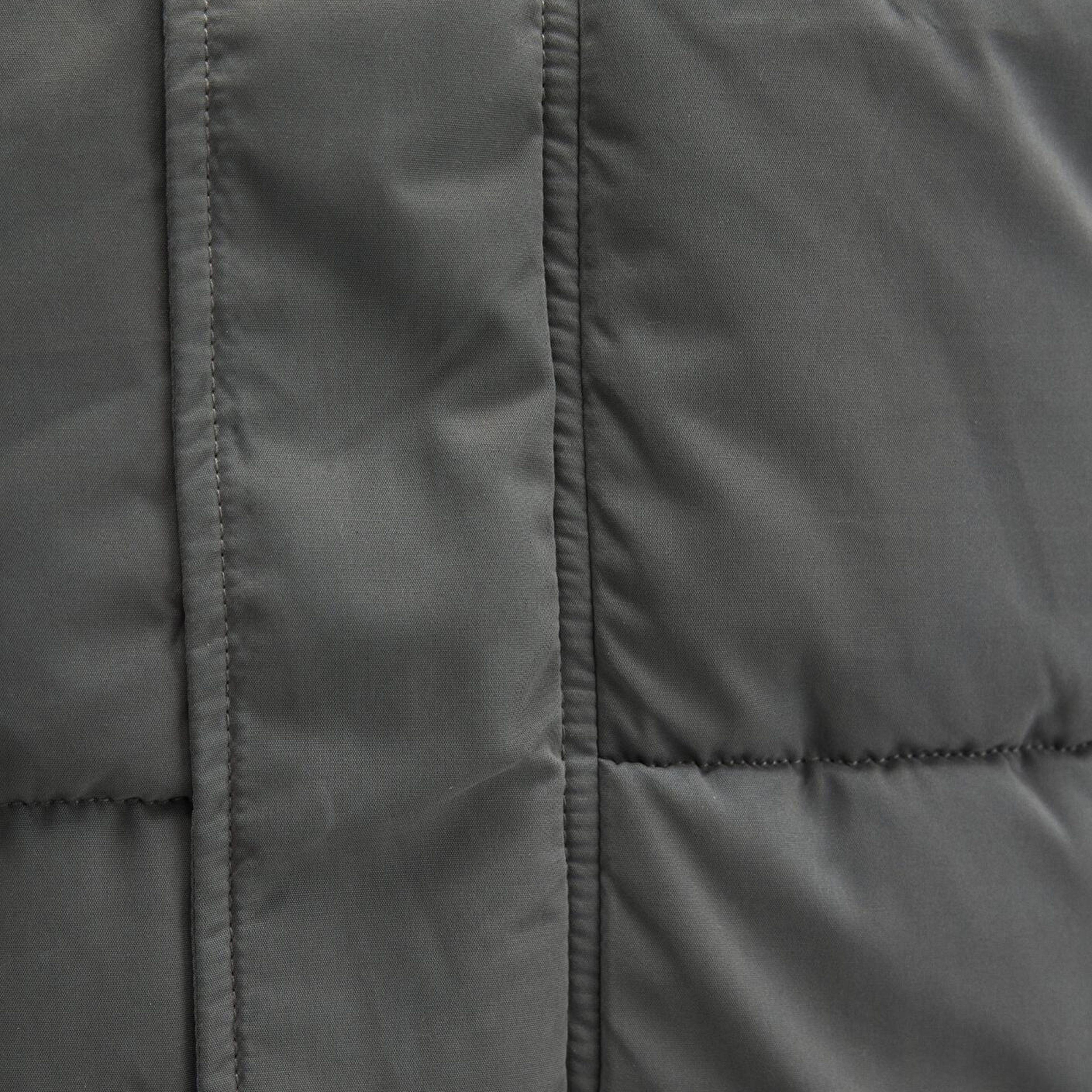 Mavi Dik Yaka Haki Şişme Mont 0110470-71598