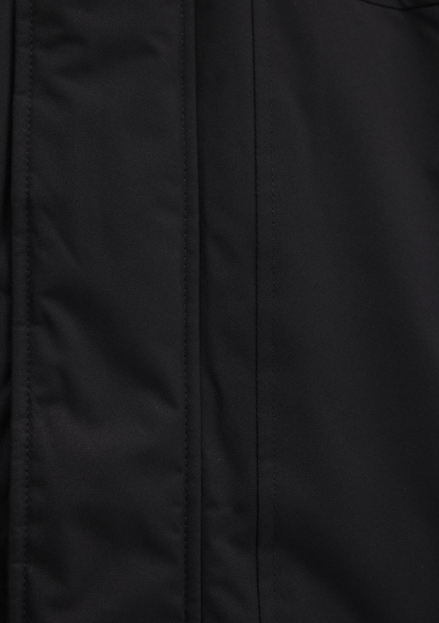 Mavi Kapüşonlu Siyah Parka Loose Fit / Bol Rahat Kesim 0110472-900