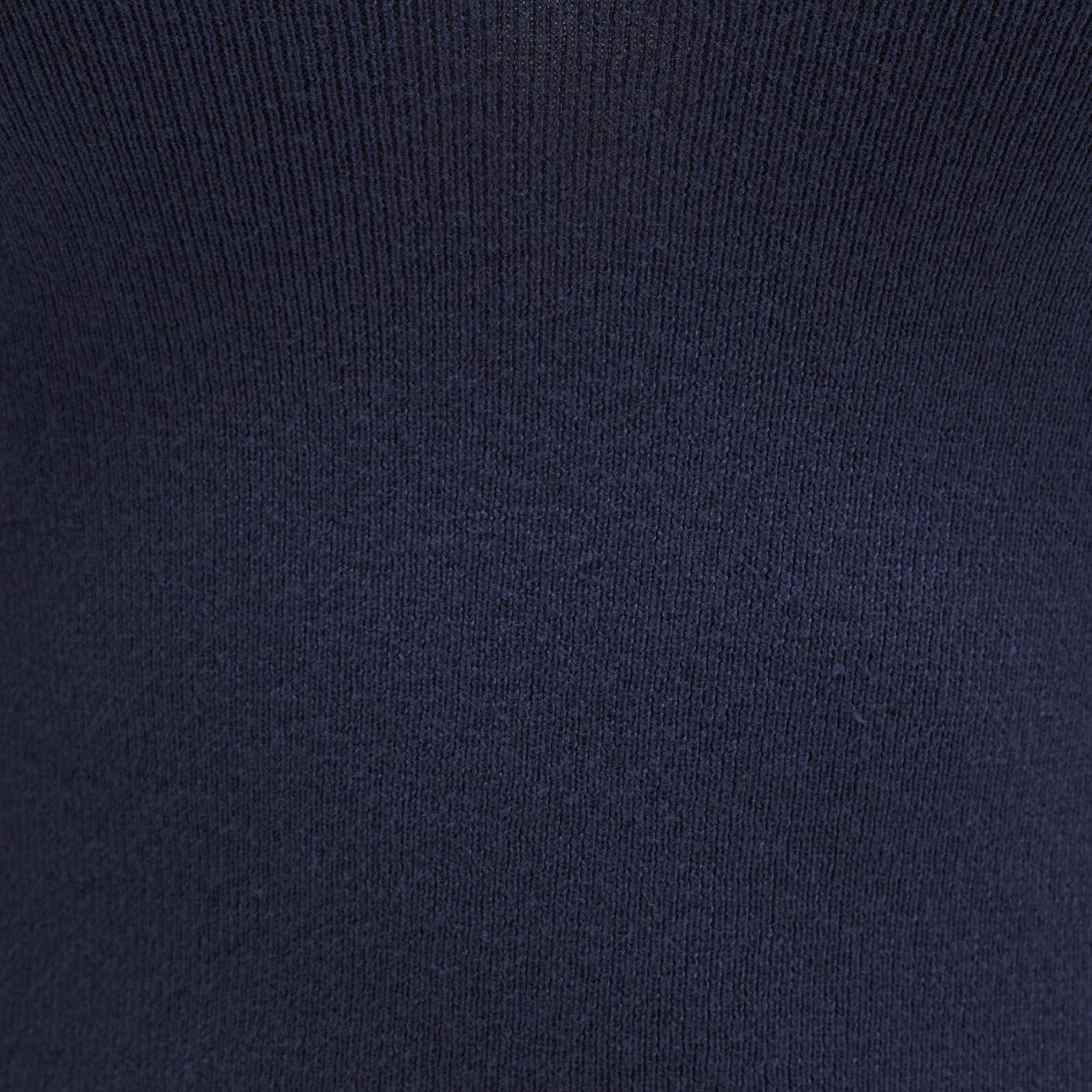 Mavi V Yaka Lacivert Kazak Crop / Kısa Kesim 1710122-70487