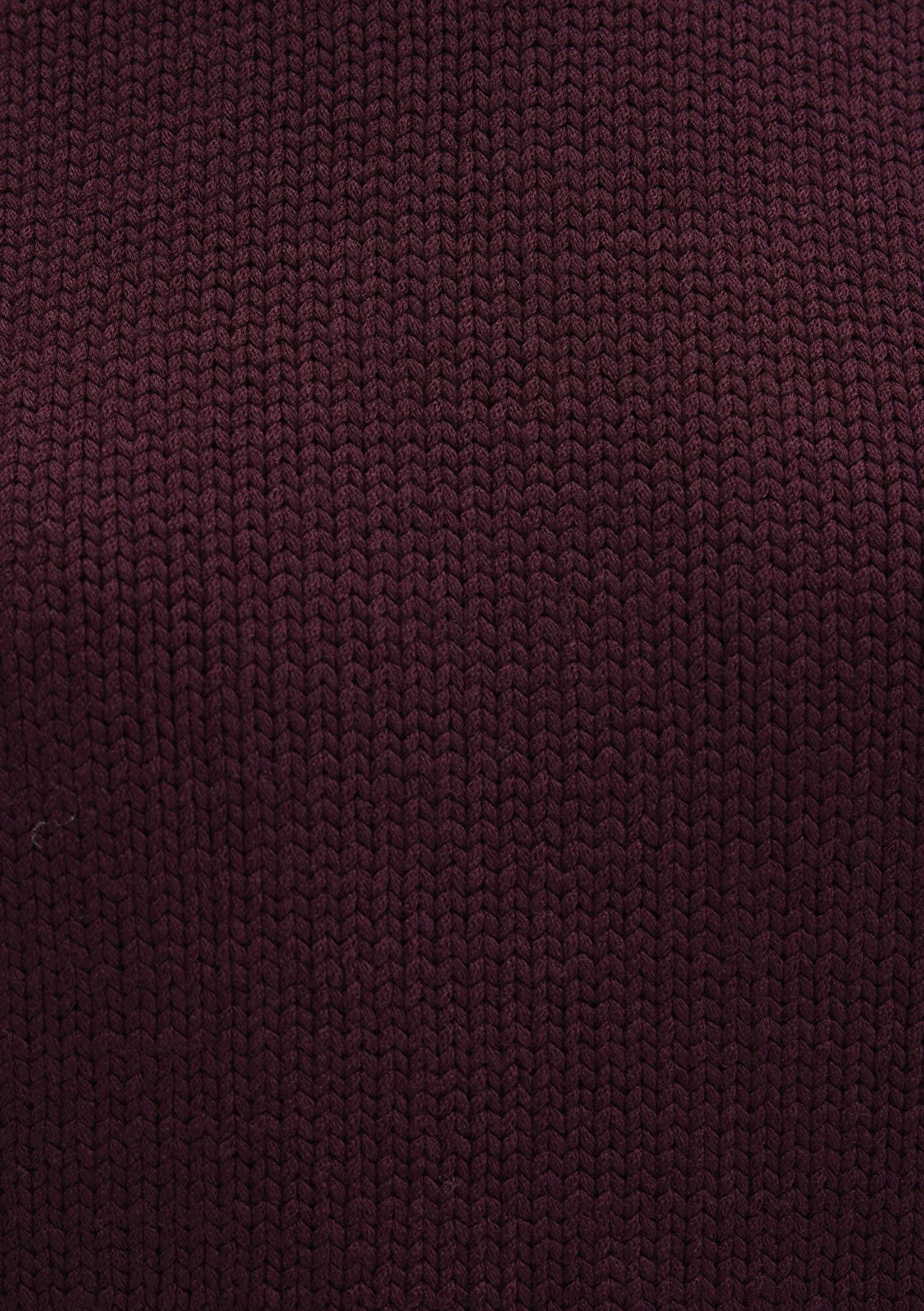 Mavi Bisiklet Yaka Bordo Kazak Oversize / Geniş Kesim 1710516-70434