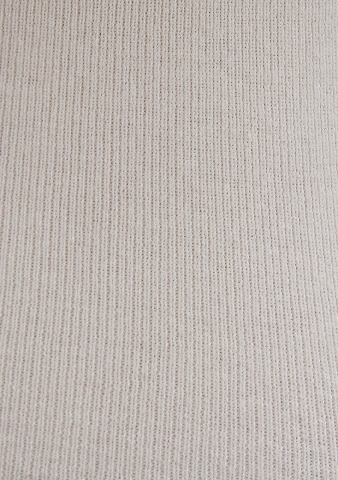 Mavi Bisiklet Yaka Ekru Crop Kazak Crop / Kısa Kesim 1710474-70057