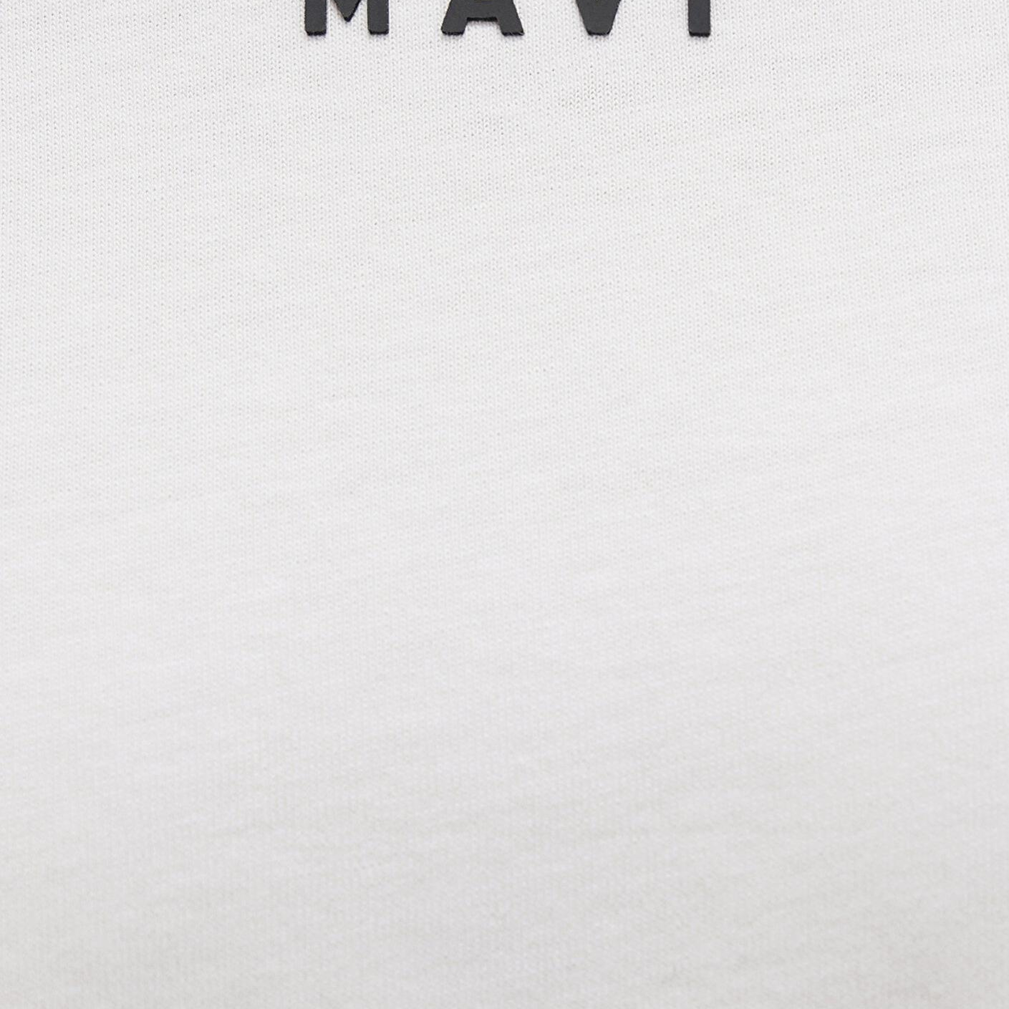 Mavi Mavi Logo Baskılı Beyaz Tişört Loose Fit / Bol Rahat Kesim 1612518-70057