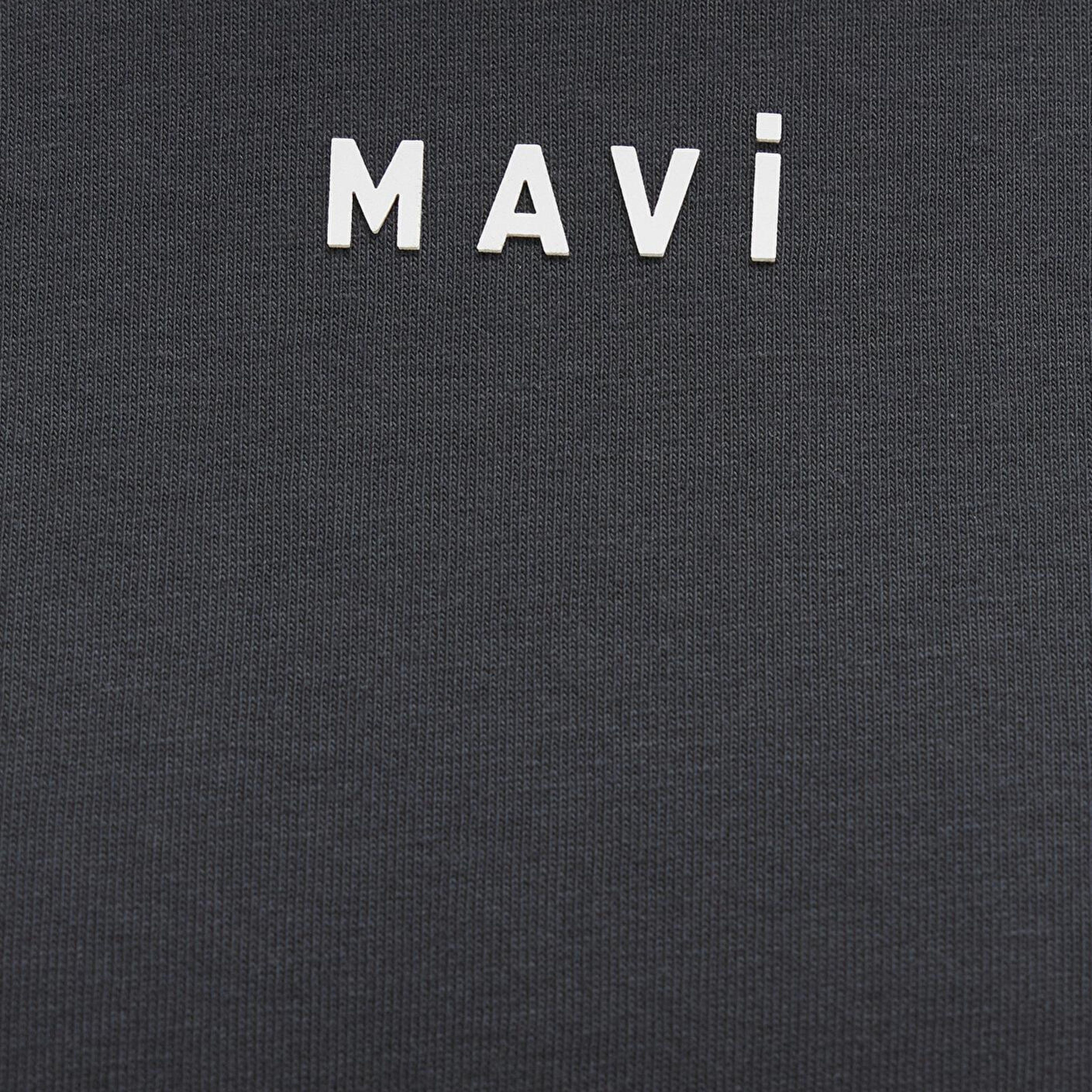 Mavi Mavi Logo Baskılı Antrasit Tişört Loose Fit / Bol Rahat Kesim 1612518-70087