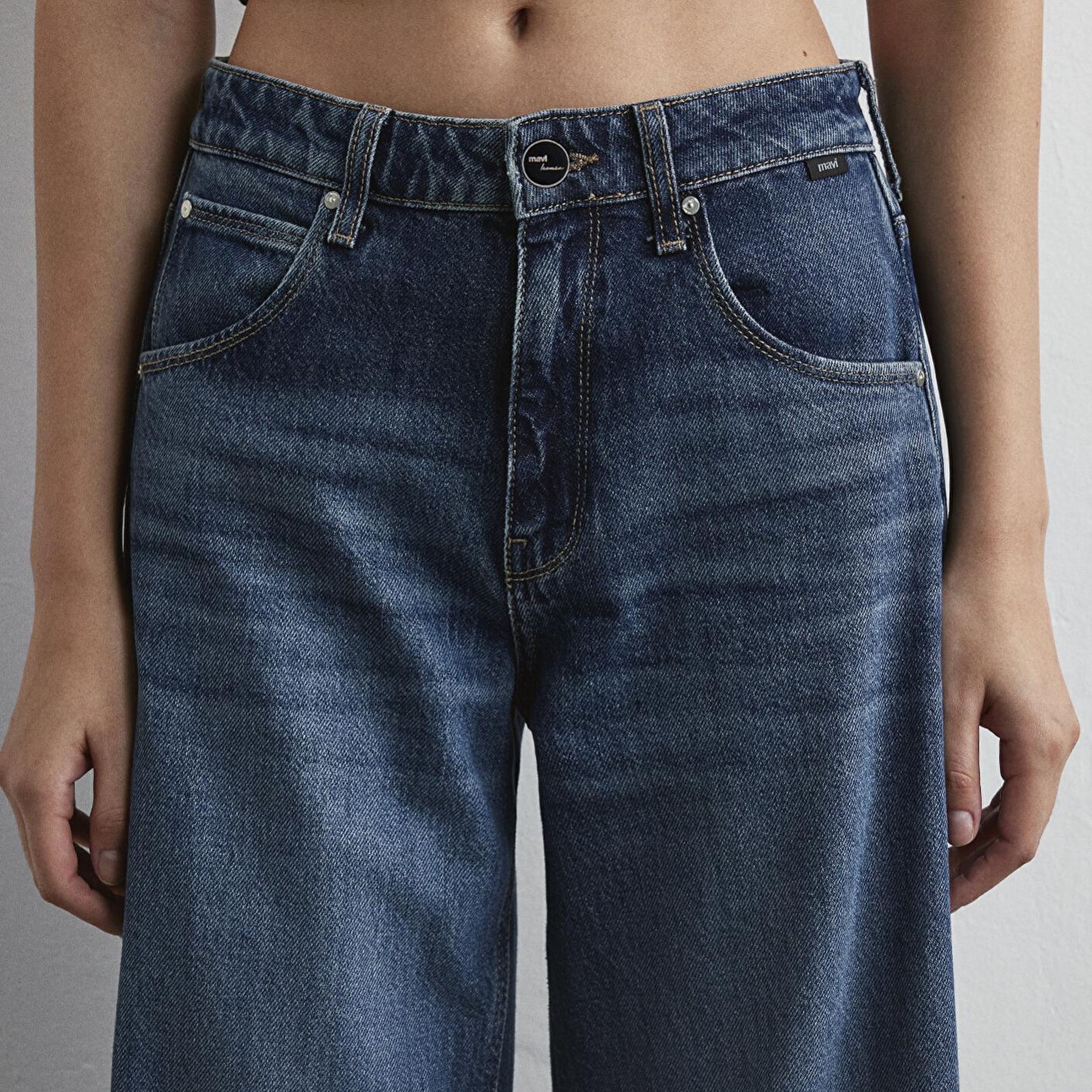 Mavi Siena Iconic Puslu Koyu Mavi  Jean Pantolon 1010763-87748