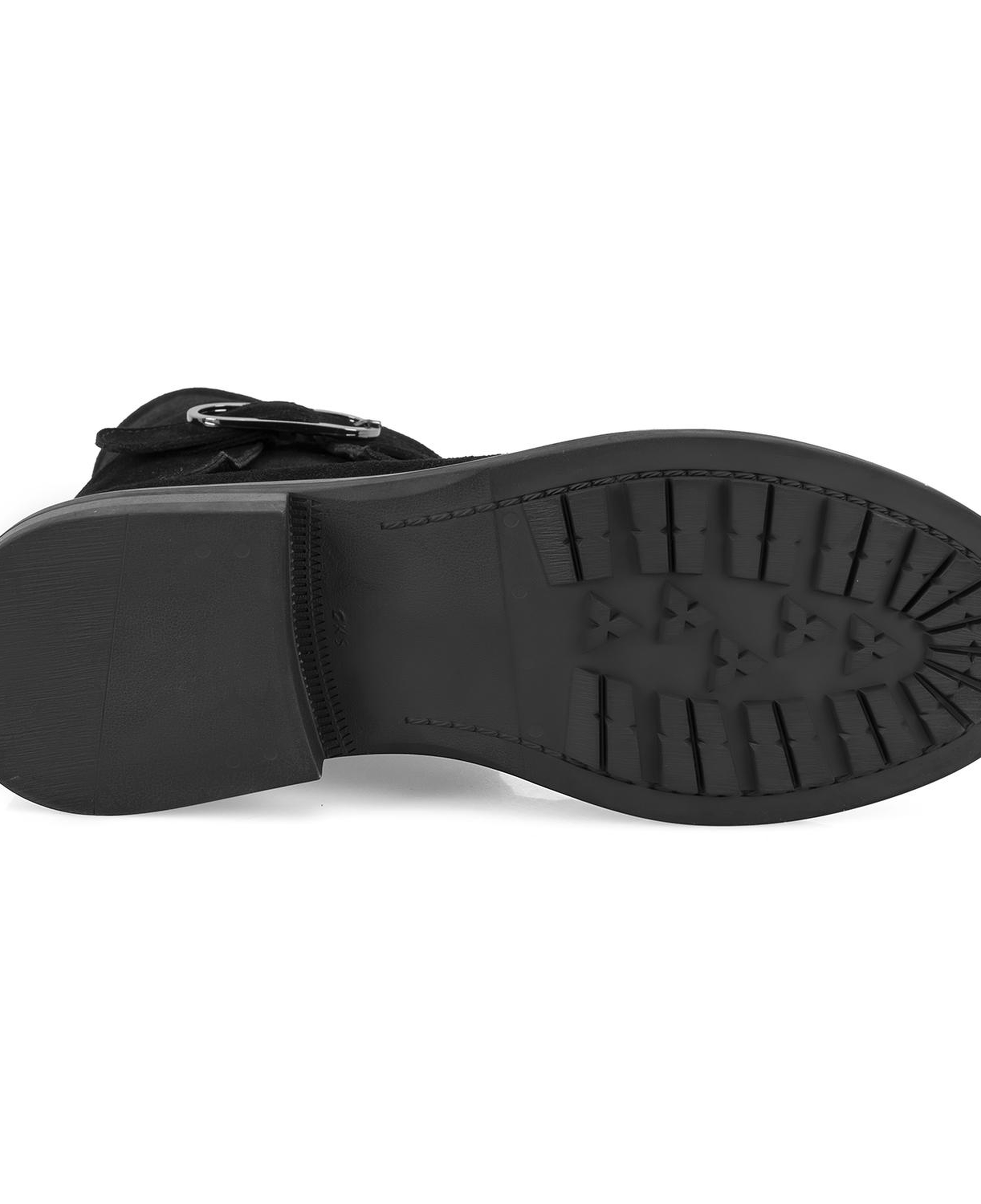 Kadın Siyah Toka Aksesuarlı Bot