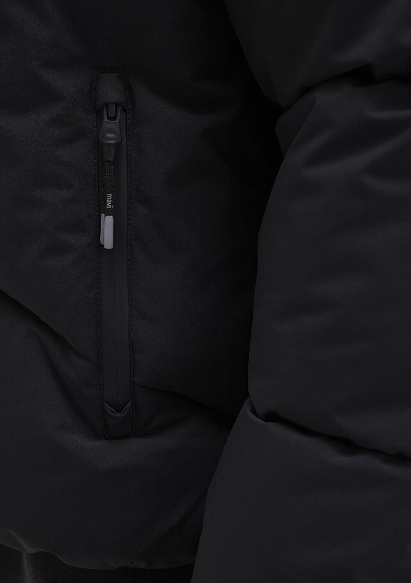 Mavi Kapüşonlu Siyah Şişme Mont 0110360-900