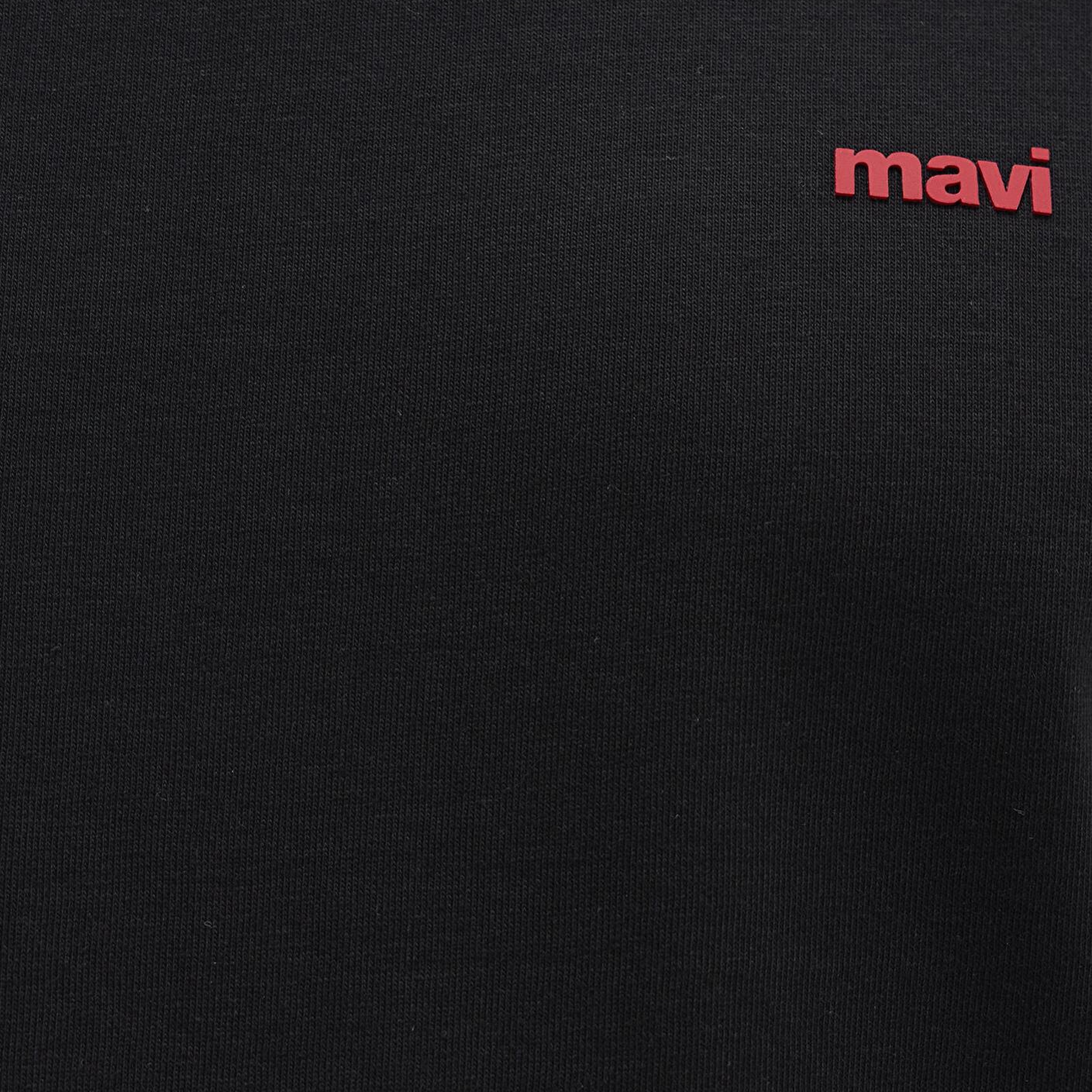 Mavi Mavi Logo Baskılı Siyah Basic Tişört Loose Fit / Bol Rahat Kesim 0612216-900
