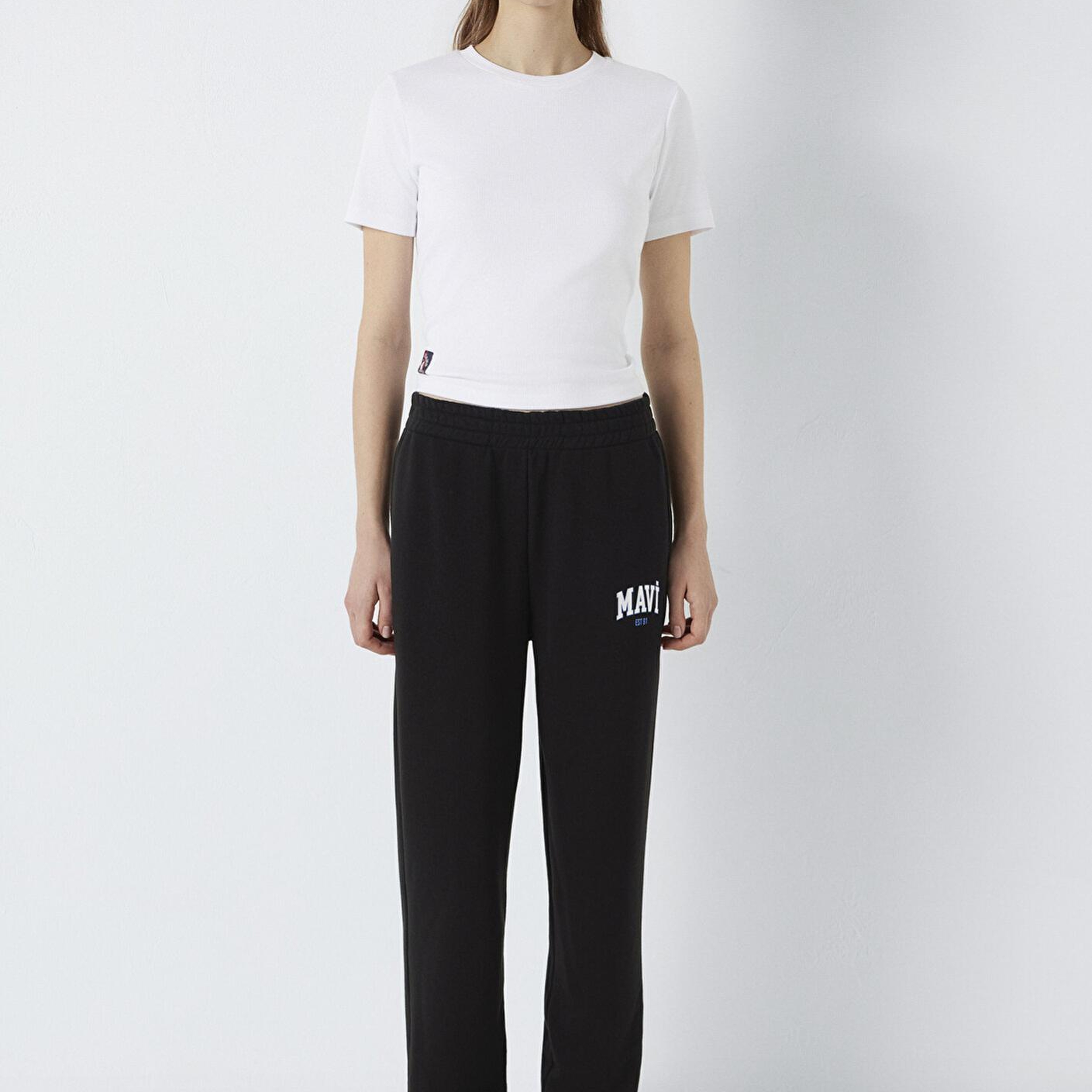 Mavi Mavi Logo Baskılı Siyah Eşofman Altı 1010757-900