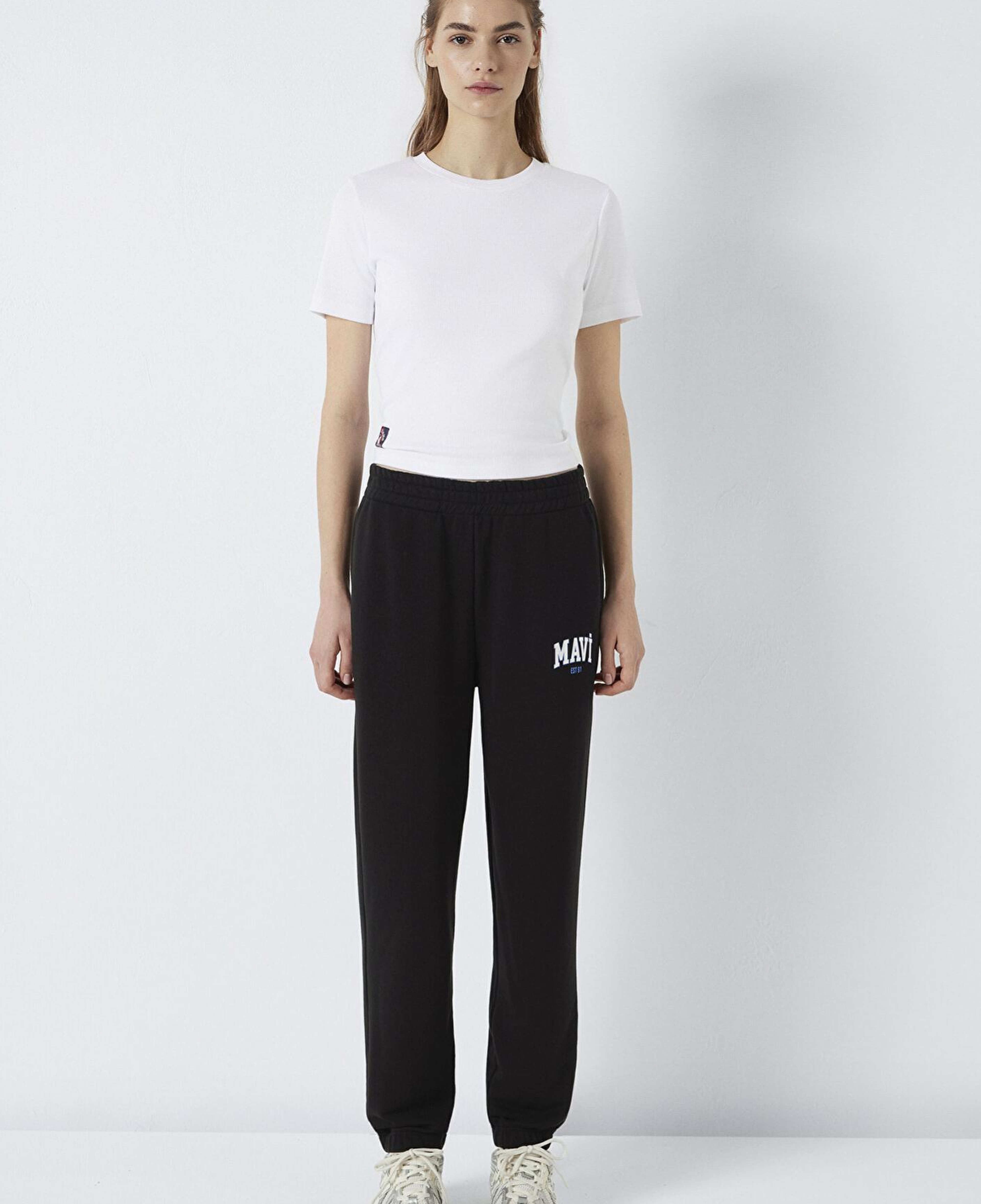 Mavi Mavi Logo Baskılı Siyah Eşofman Altı 1010757-900