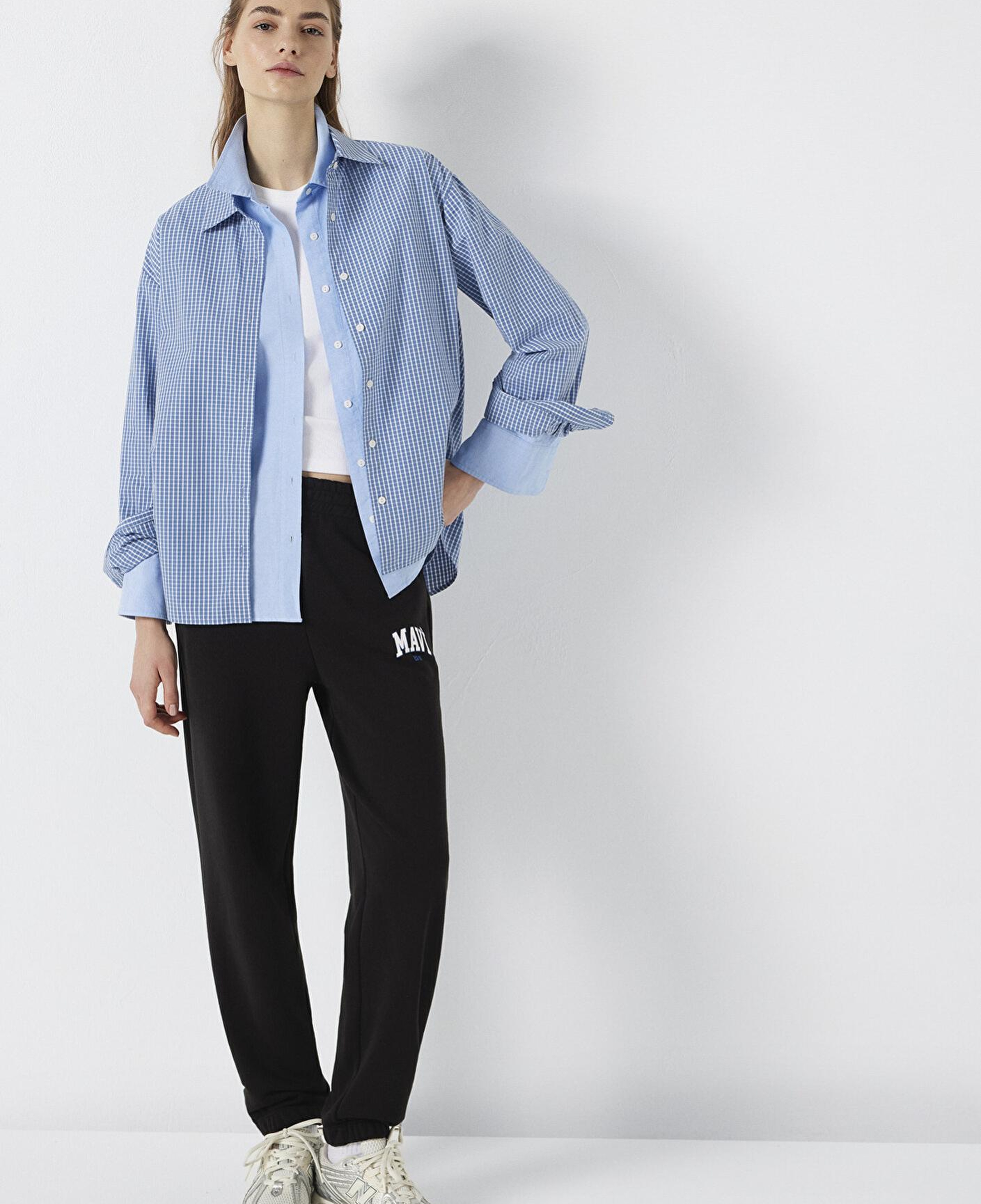 Mavi Mavi Logo Baskılı Siyah Eşofman Altı 1010757-900