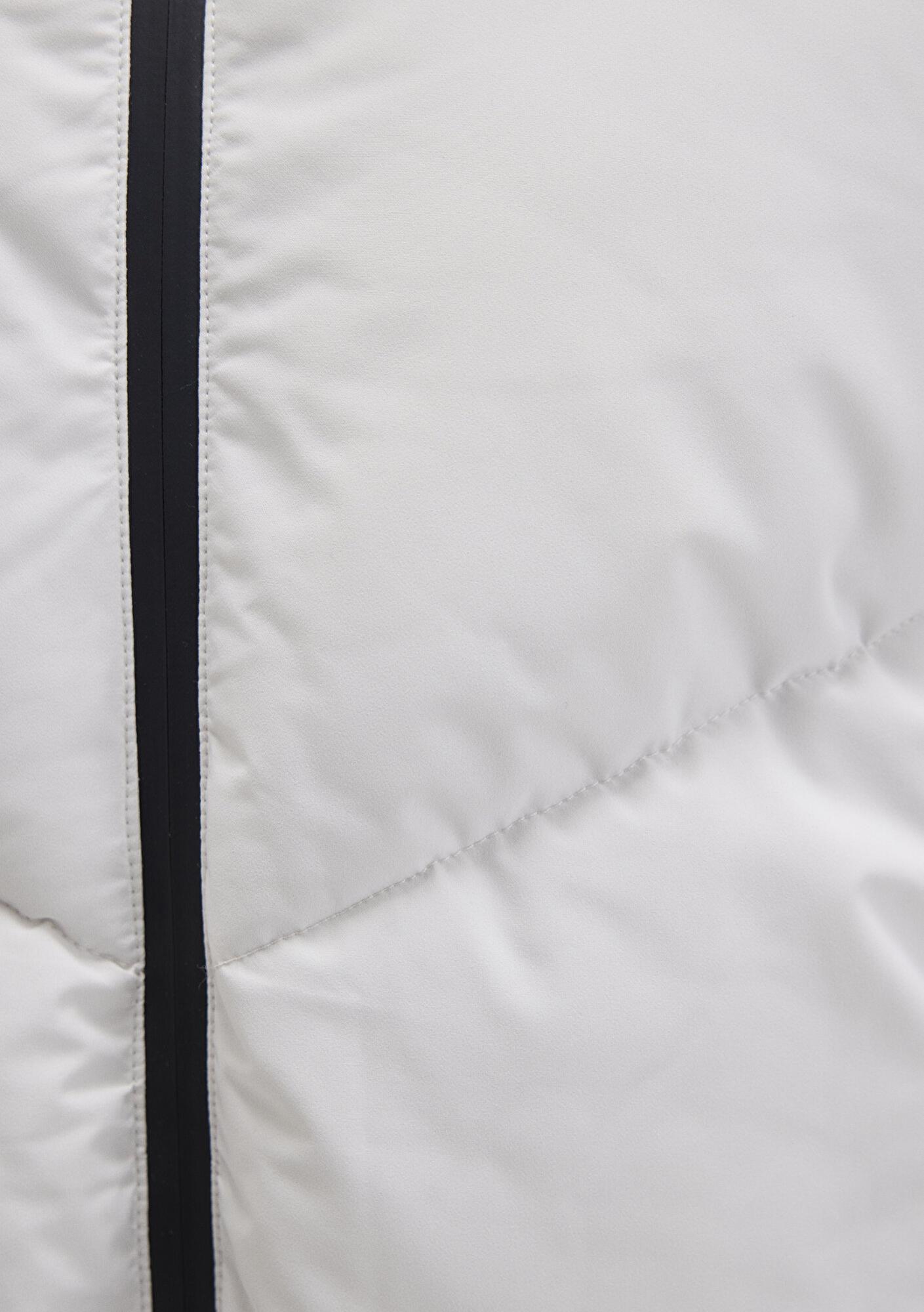 Mavi Kapüşonlu Gri Şişme Mont 0110360-83746