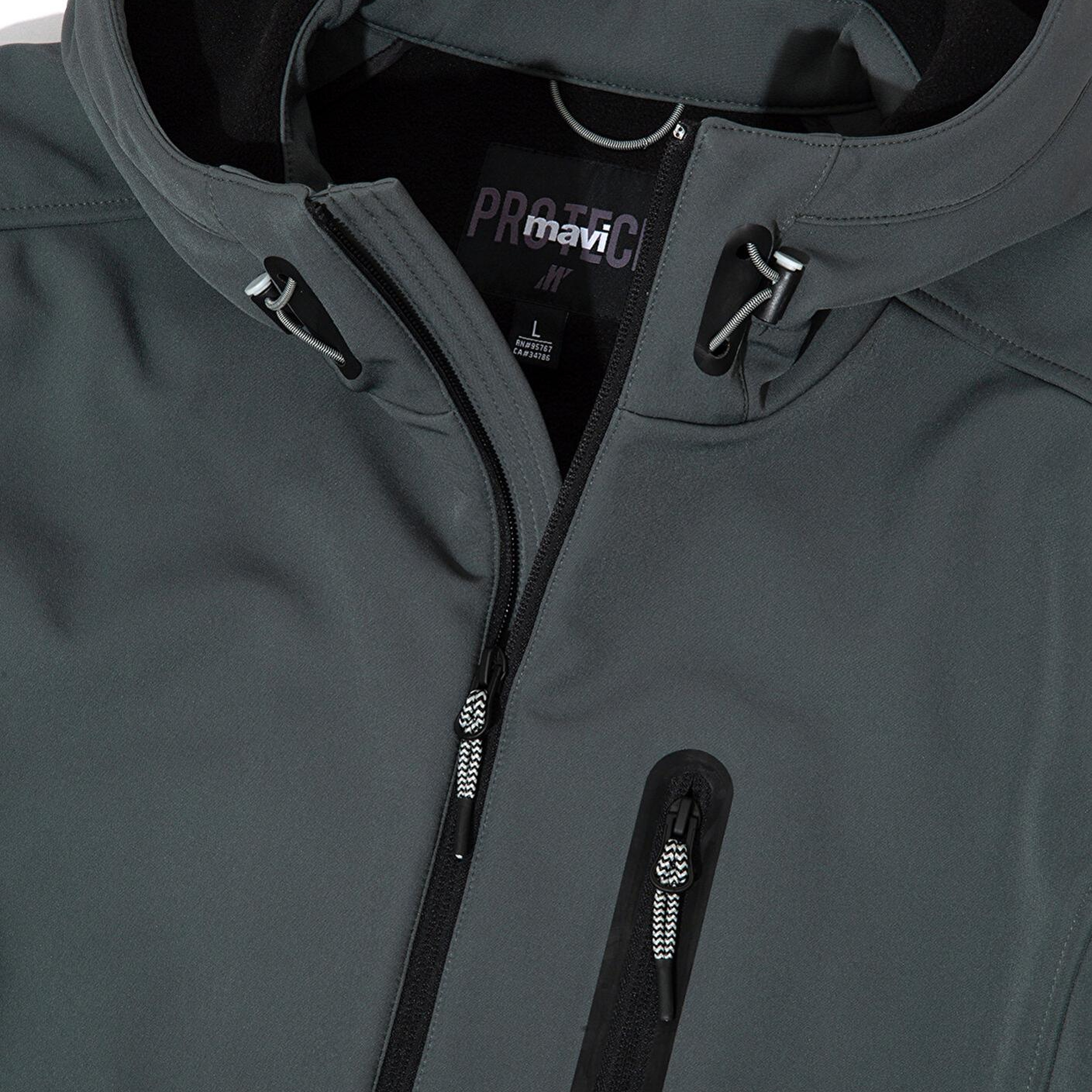 Mavi Su İtici Kapüşonlu Yeşil Scuba Ceket Slim Fit / Dar Kesim 0110264-71598
