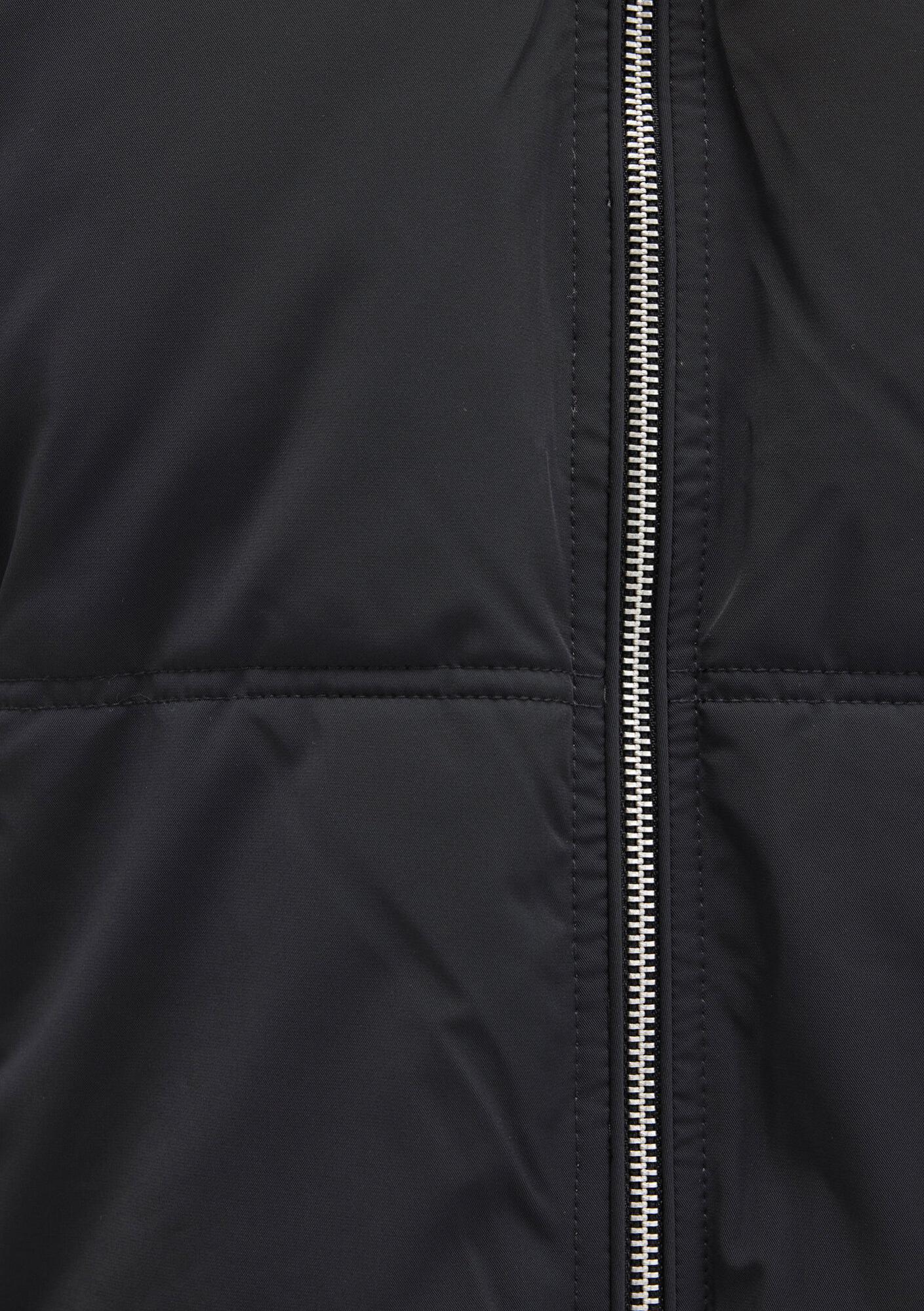 Mavi Su İtici Kapüşonlu Siyah Şişme Mont 1110445-900