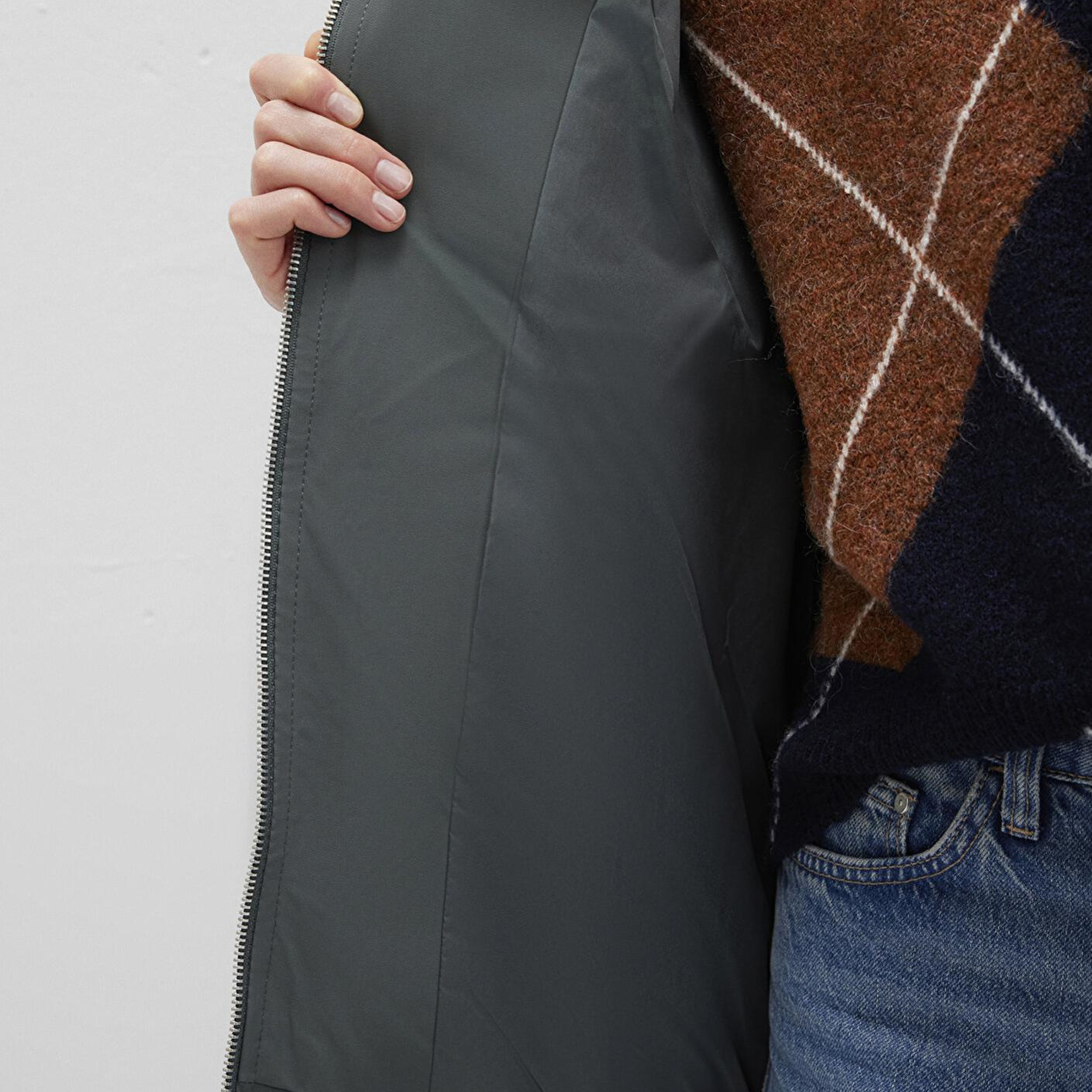 Mavi Su İtici Kapüşonlu Yeşil Şişme Mont 1110445-71598