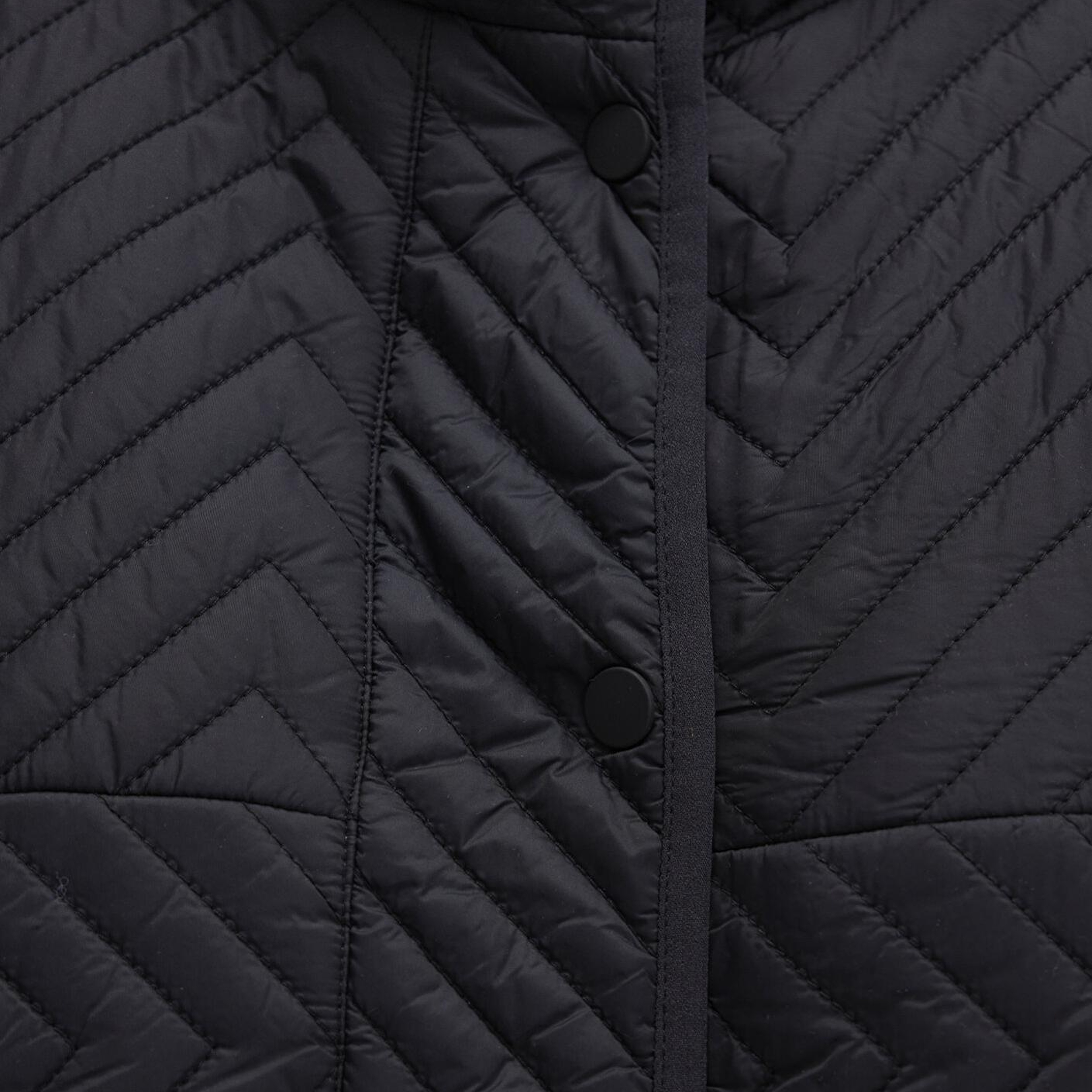 Mavi Kapüşonlu Kapitone Siyah Ceket Loose Fit / Bol Rahat Kesim 1110460-900