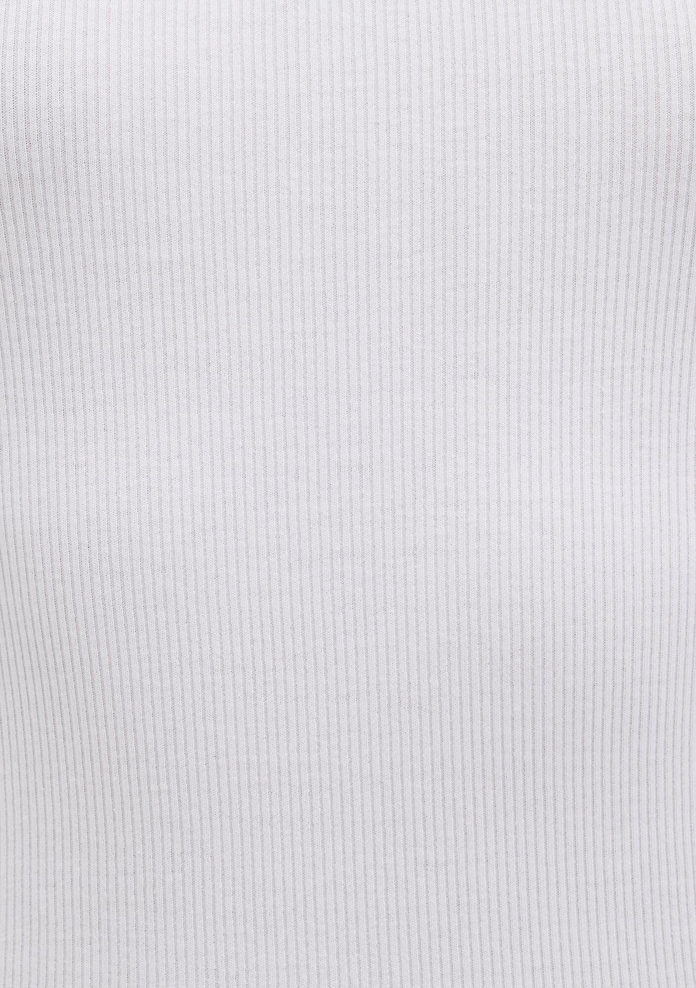 Mavi Halter Yaka Beyaz Basic Atlet Slim Fit / Dar Kesim 1612462-620