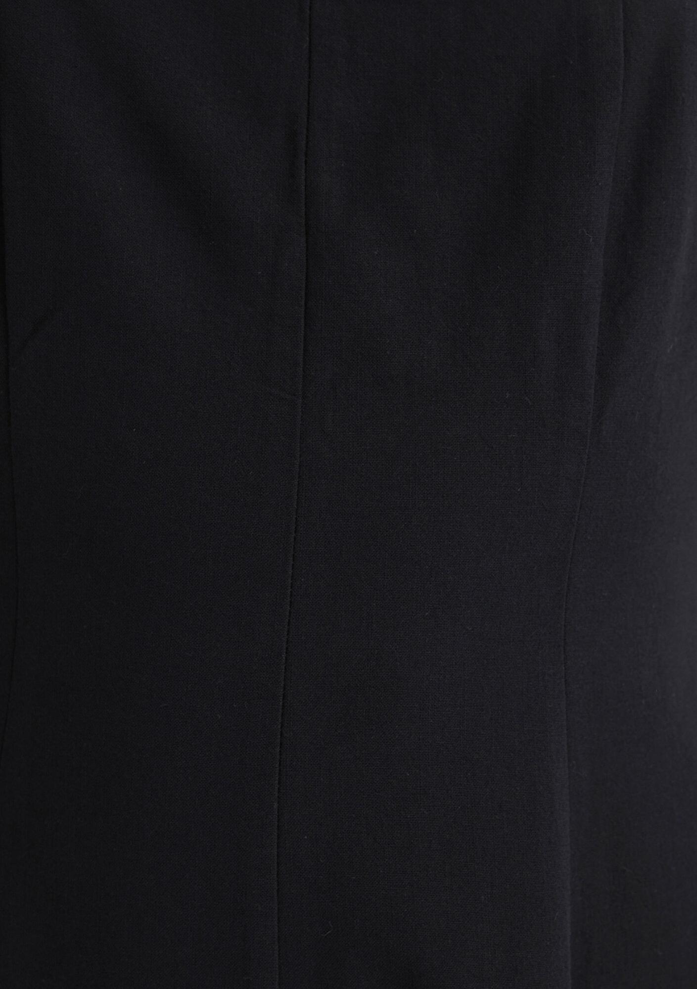 Mavi Askılı Siyah Uzun Elbise 1310479-900