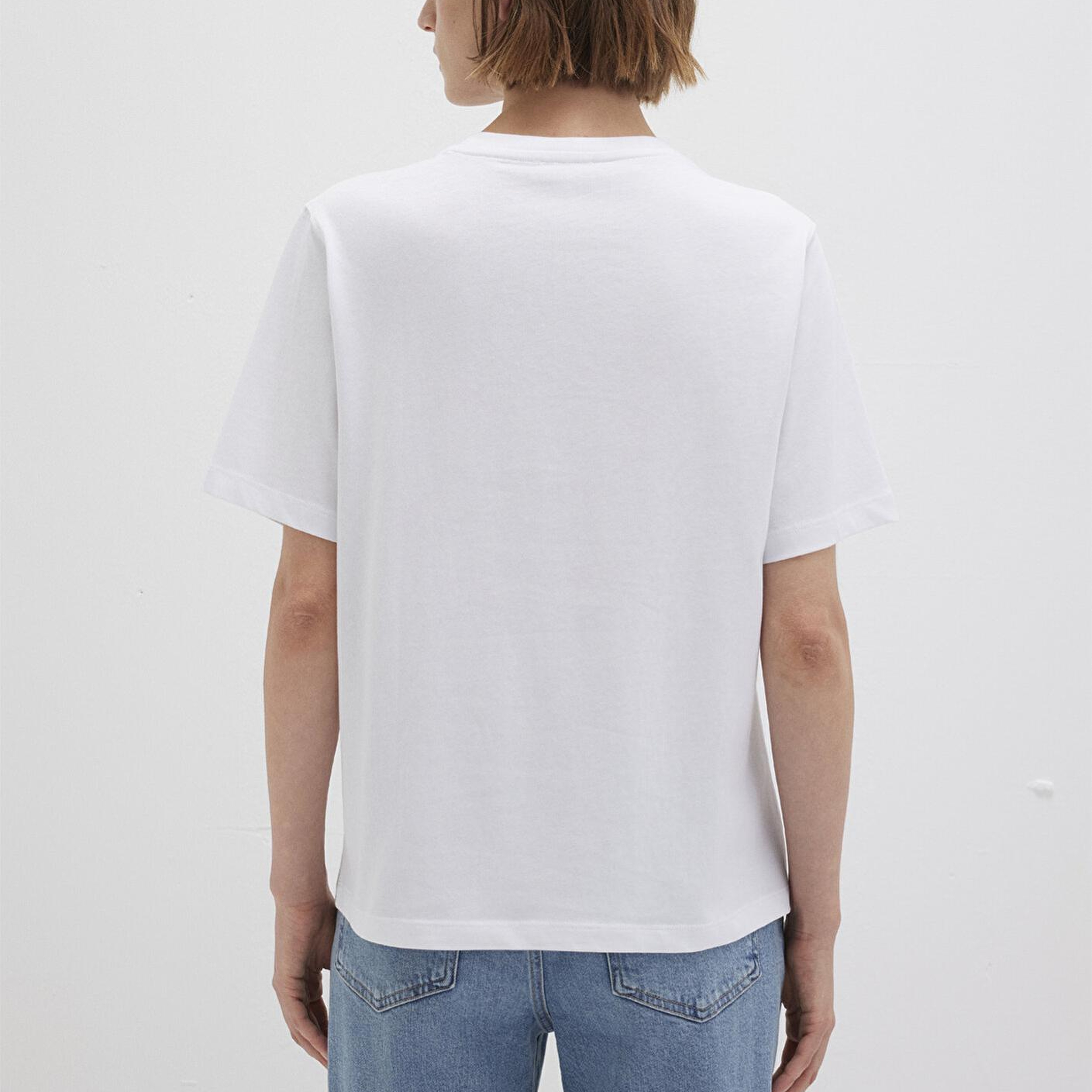 Mavi Mavi Nakışlı Beyaz Tişört Regular Fit / Normal Kesim 1612421-620