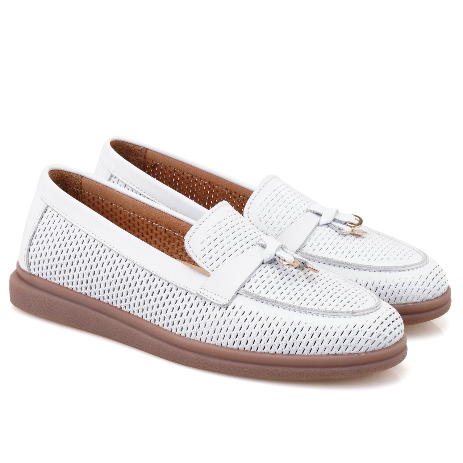 Kadın Beyaz Deri Günlük Ayakkabı