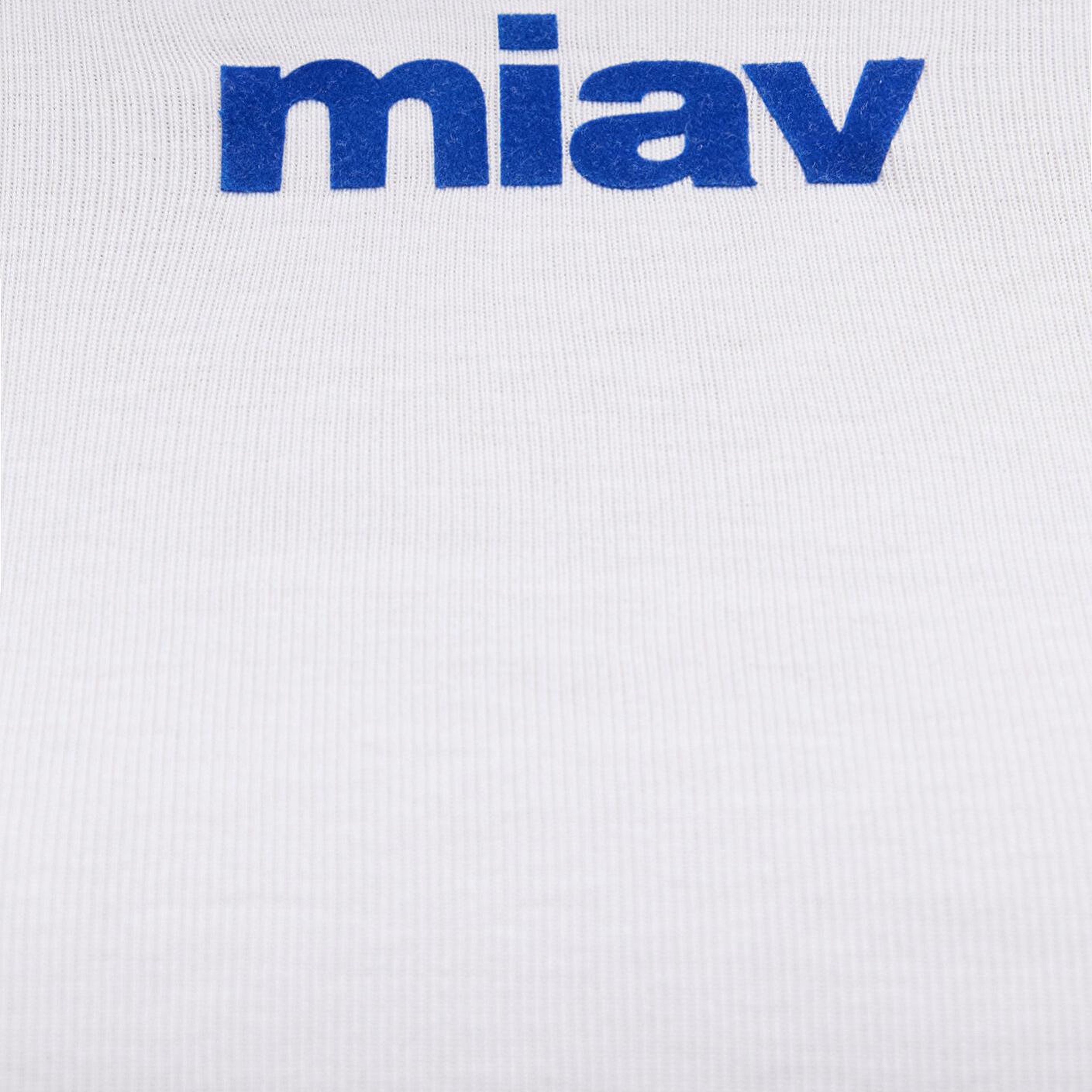 Mavi Miav Baskılı Beyaz Crop Tişört Crop / Kısa Kesim 1612453-620