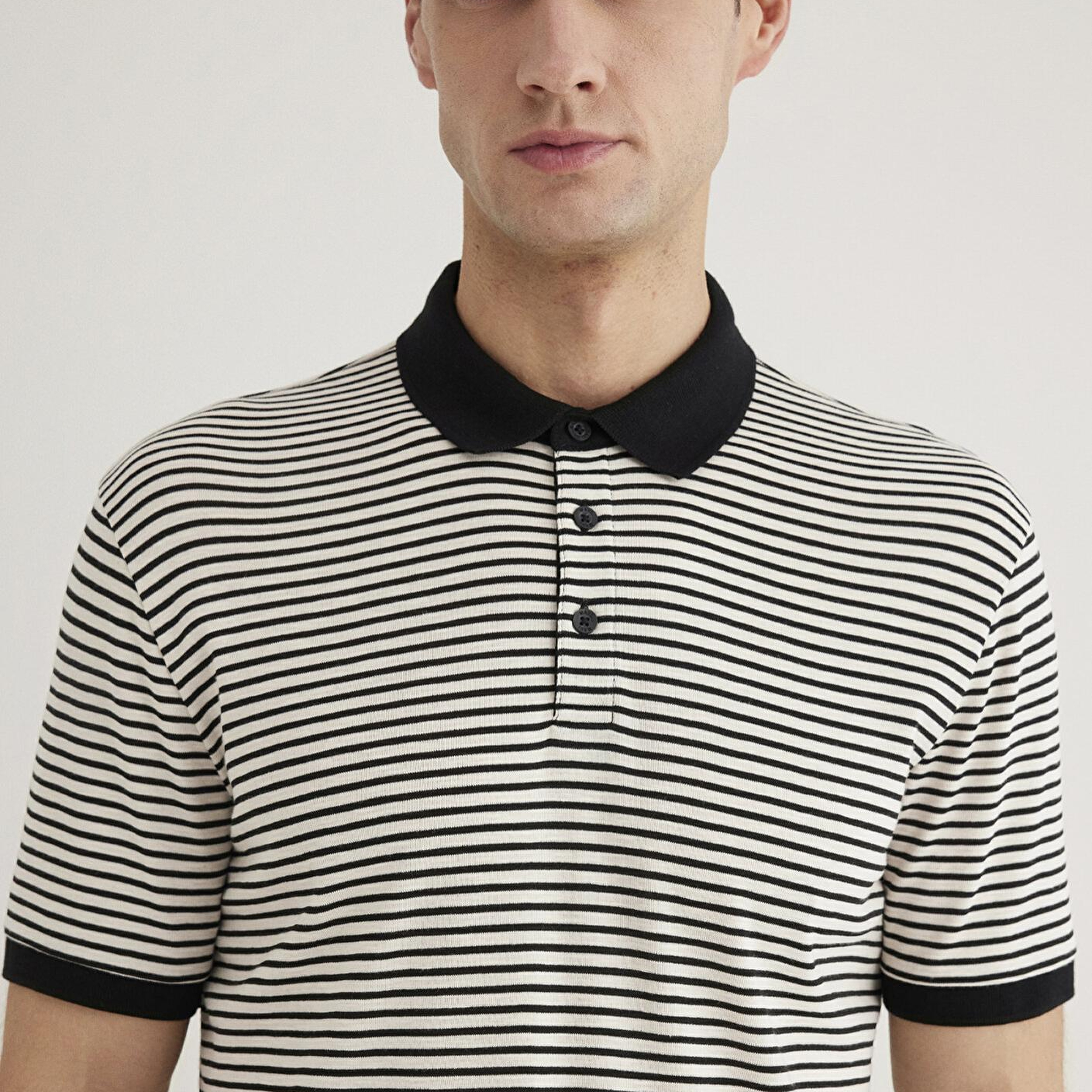 Mavi Mavi Black Çizgili Polo Tişört Slim Fit / Dar Kesim 0611843-70055