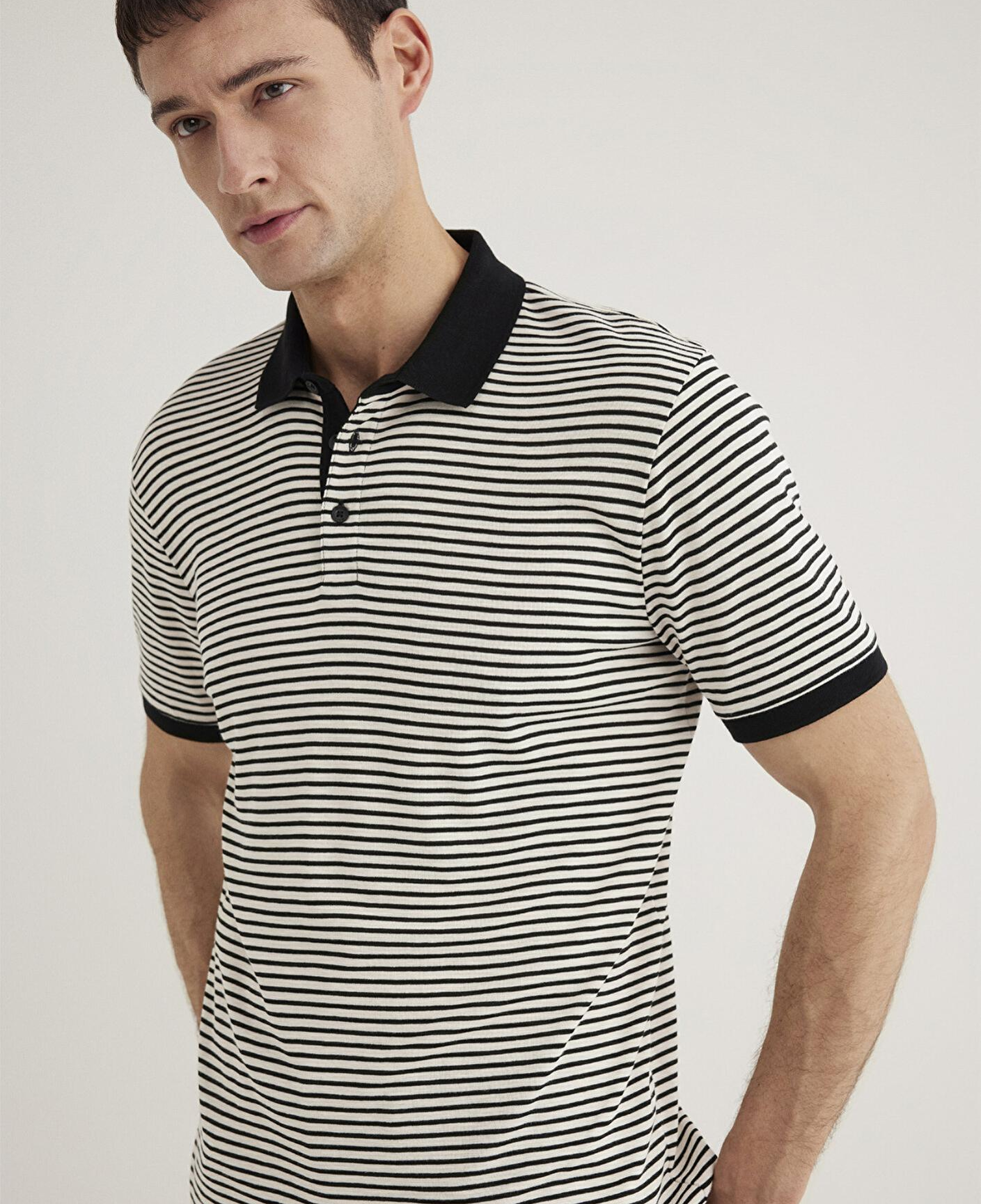 Mavi Mavi Black Çizgili Polo Tişört Slim Fit / Dar Kesim 0611843-70055