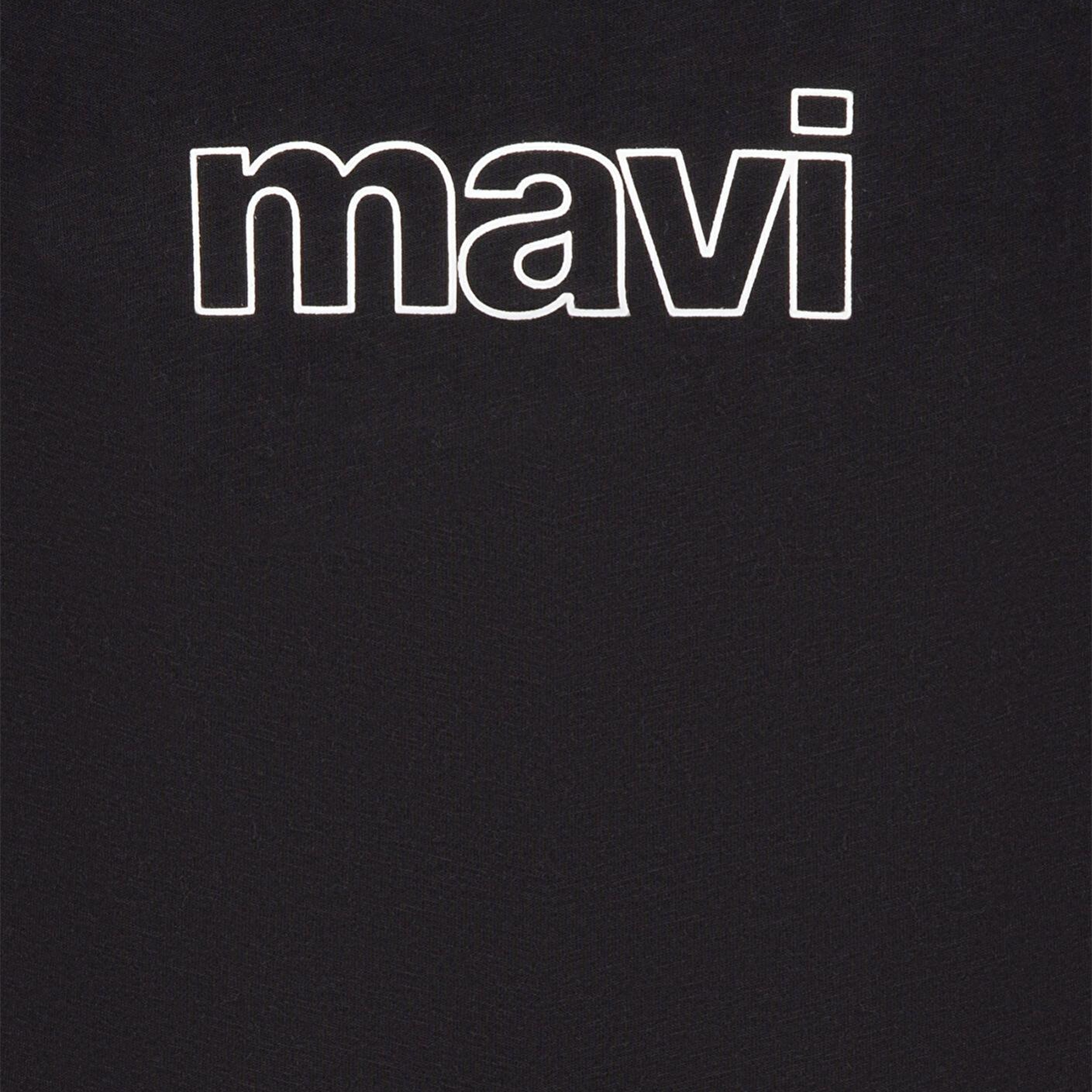 Mavi Mavi Logo Baskılı Siyah Tişört Regular Fit / Normal Kesim 66323900